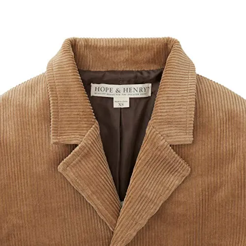 Hope & Henry Tan Cord Blazer