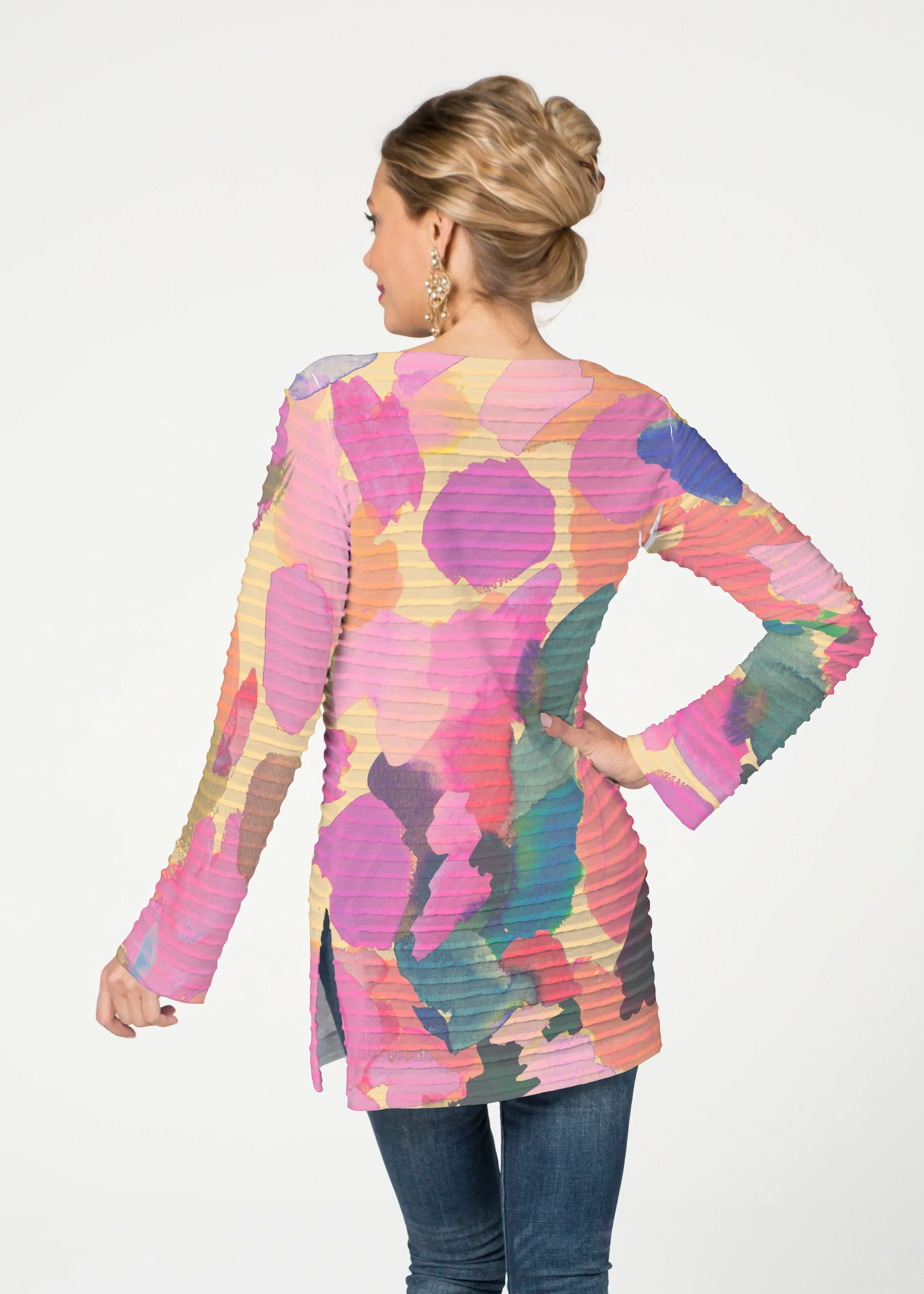 Hopscotch (17269) ~ Banded Boatneck Tunic