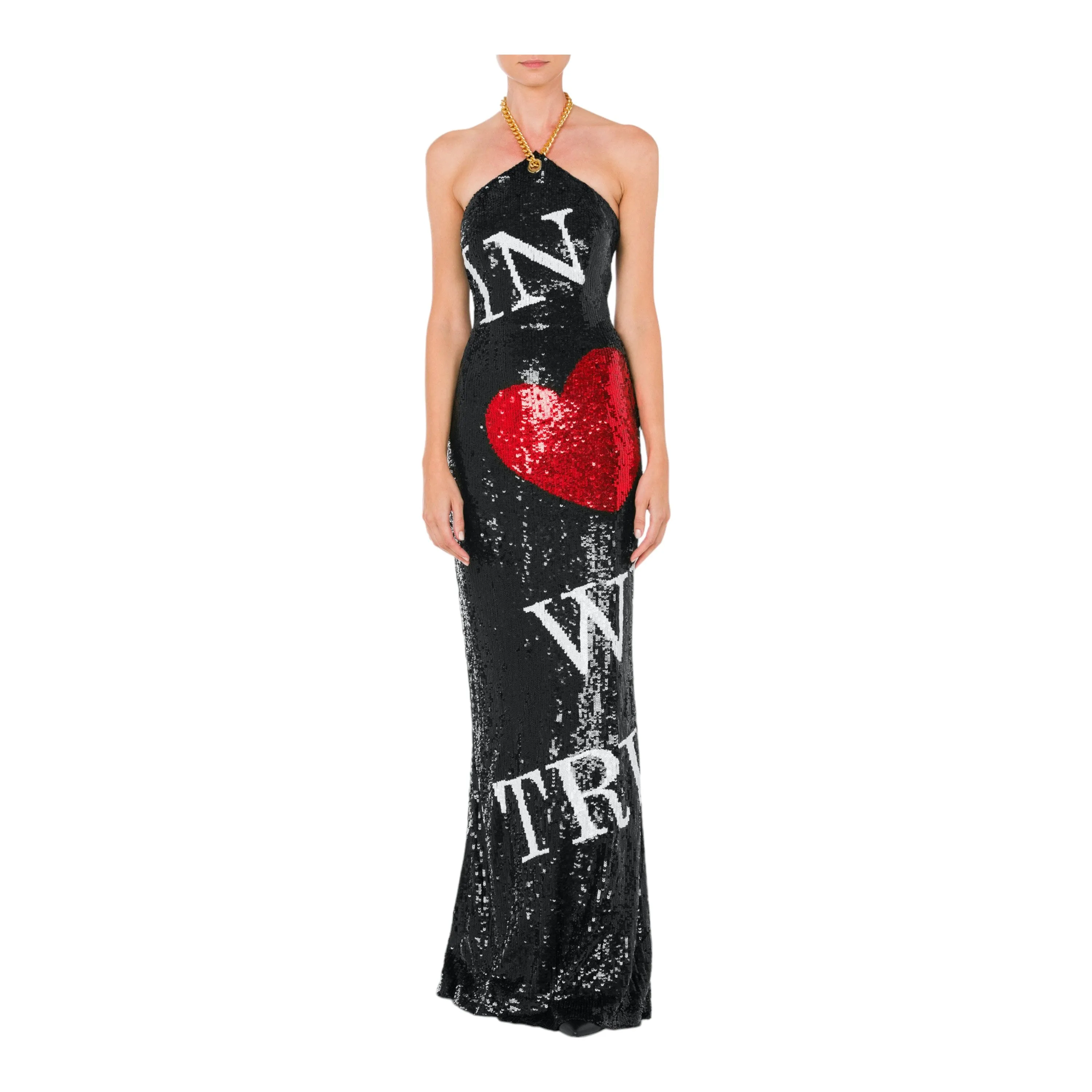 In Love We Trust Long Sequin Dress