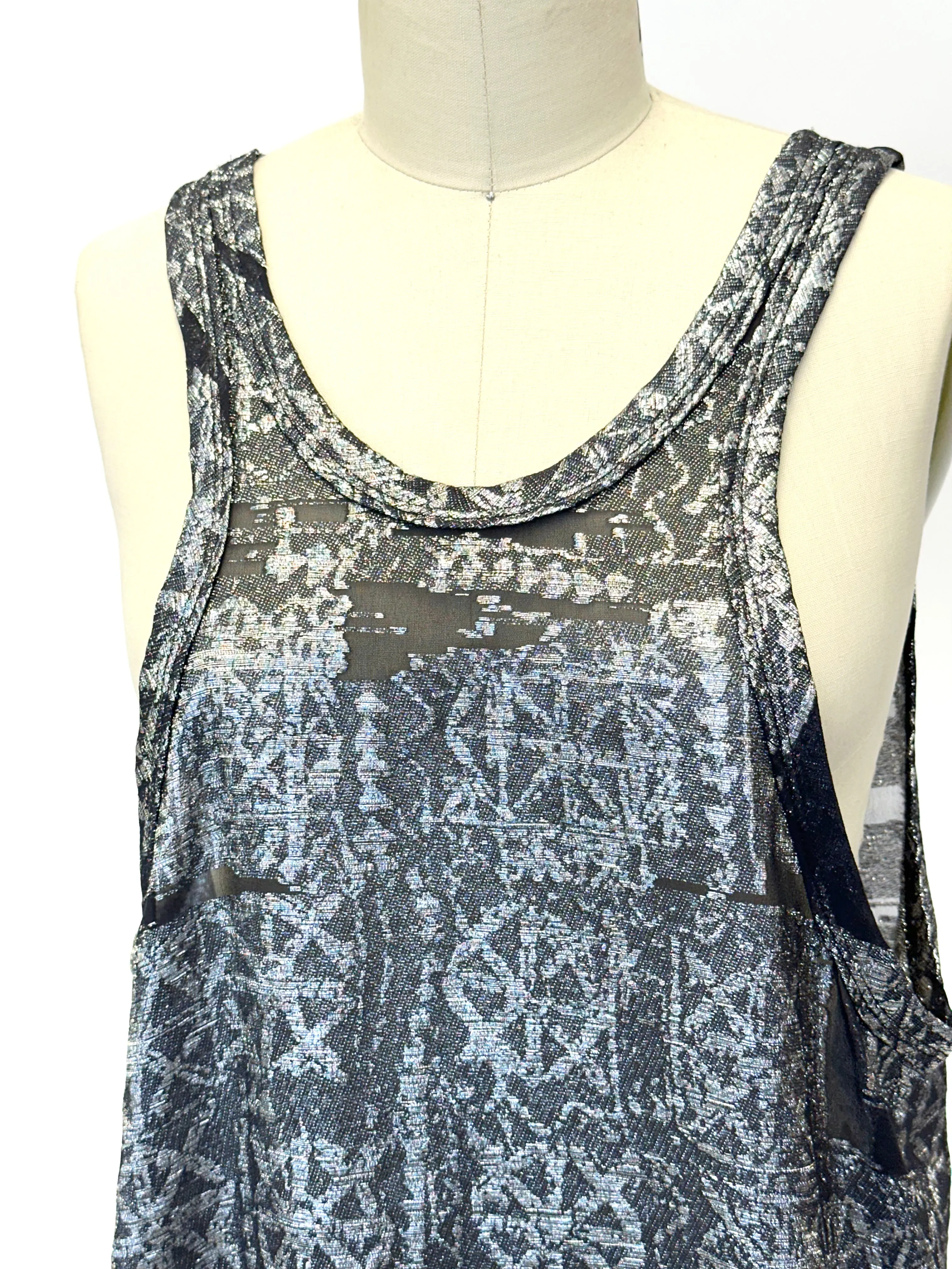 Isabel Marant Metallic Chiffon Tunic
