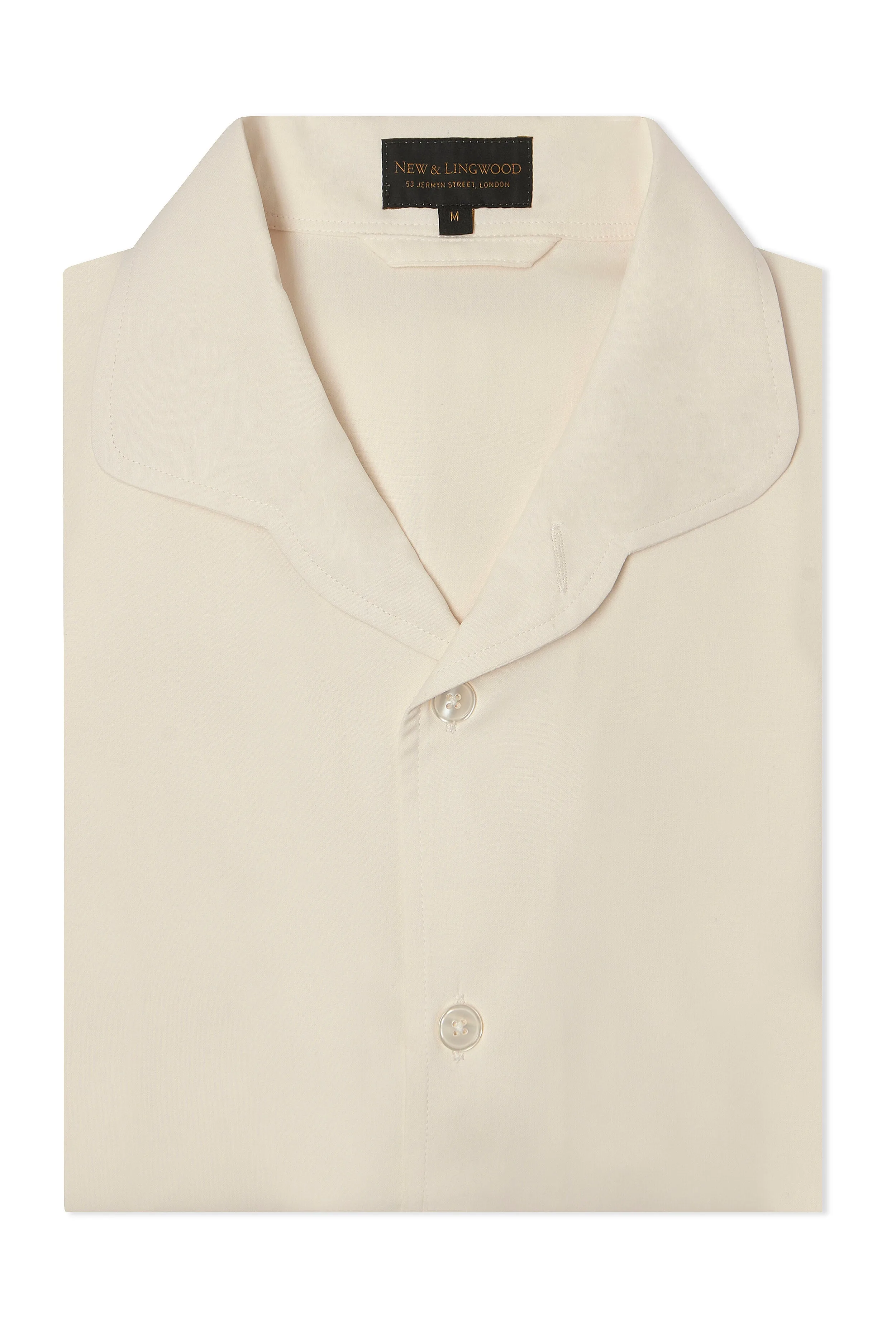 Ivory Sandwash Silk Lounge Shirt