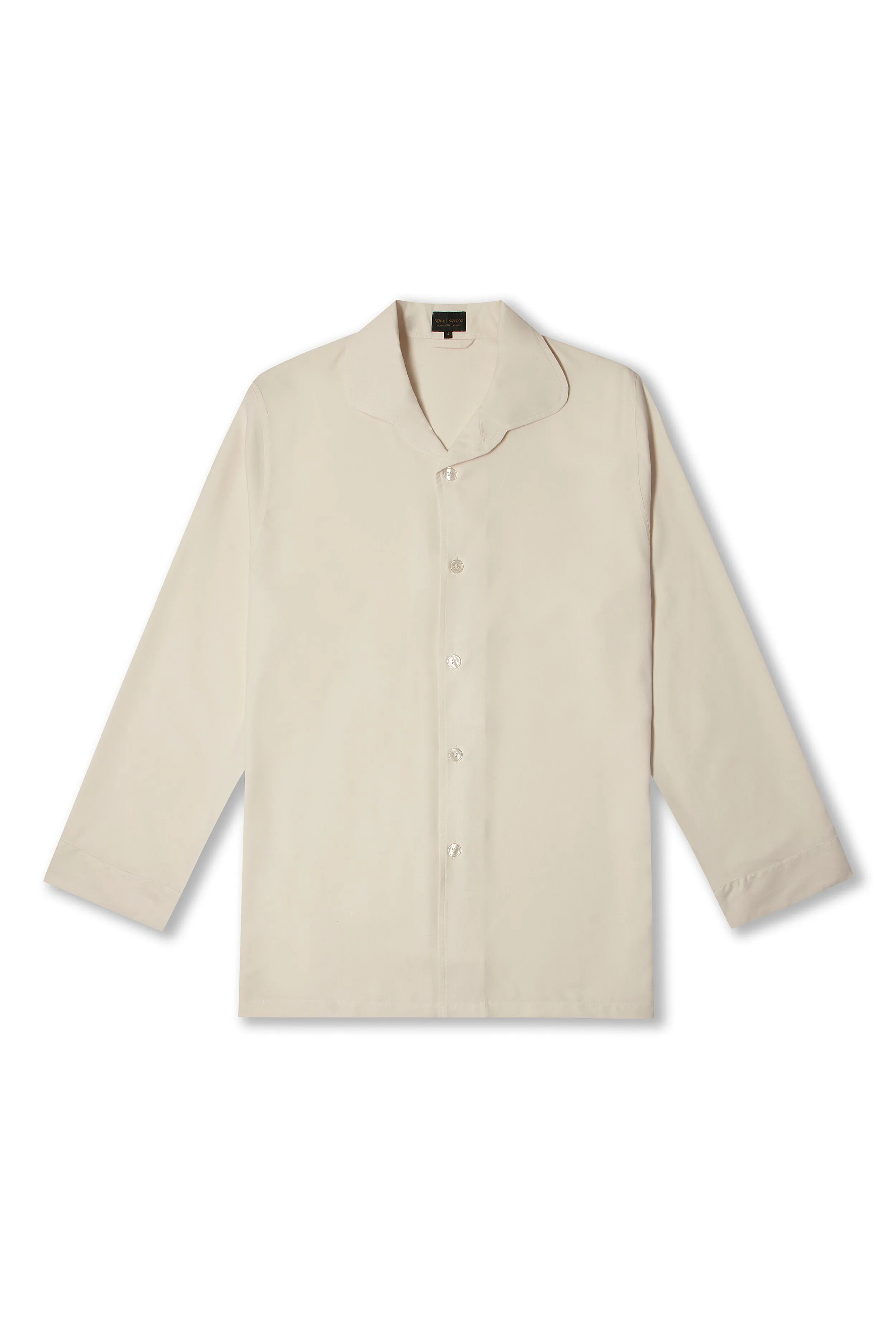 Ivory Sandwash Silk Lounge Shirt