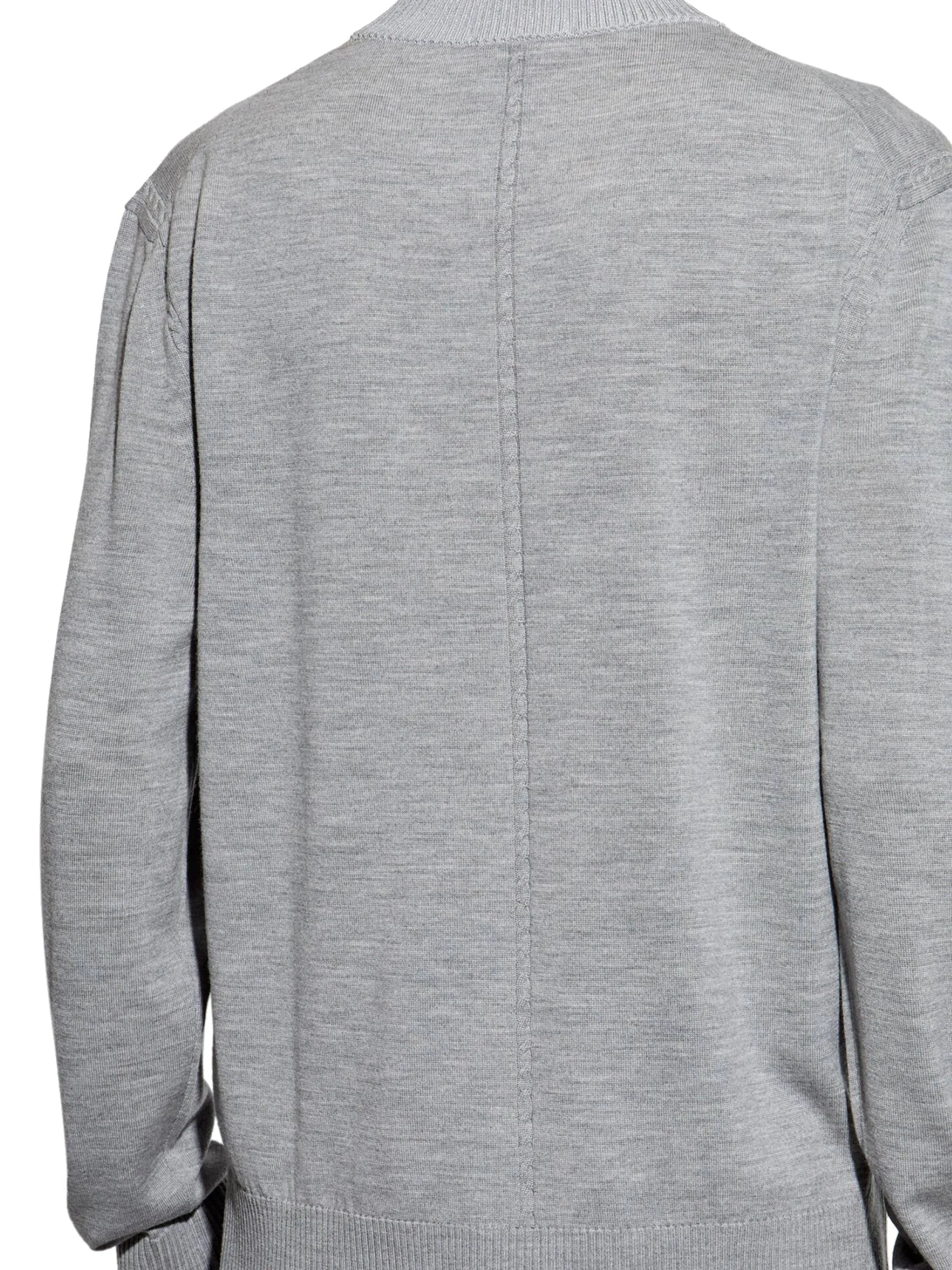 Jacquemus beluga grå stickad tröja