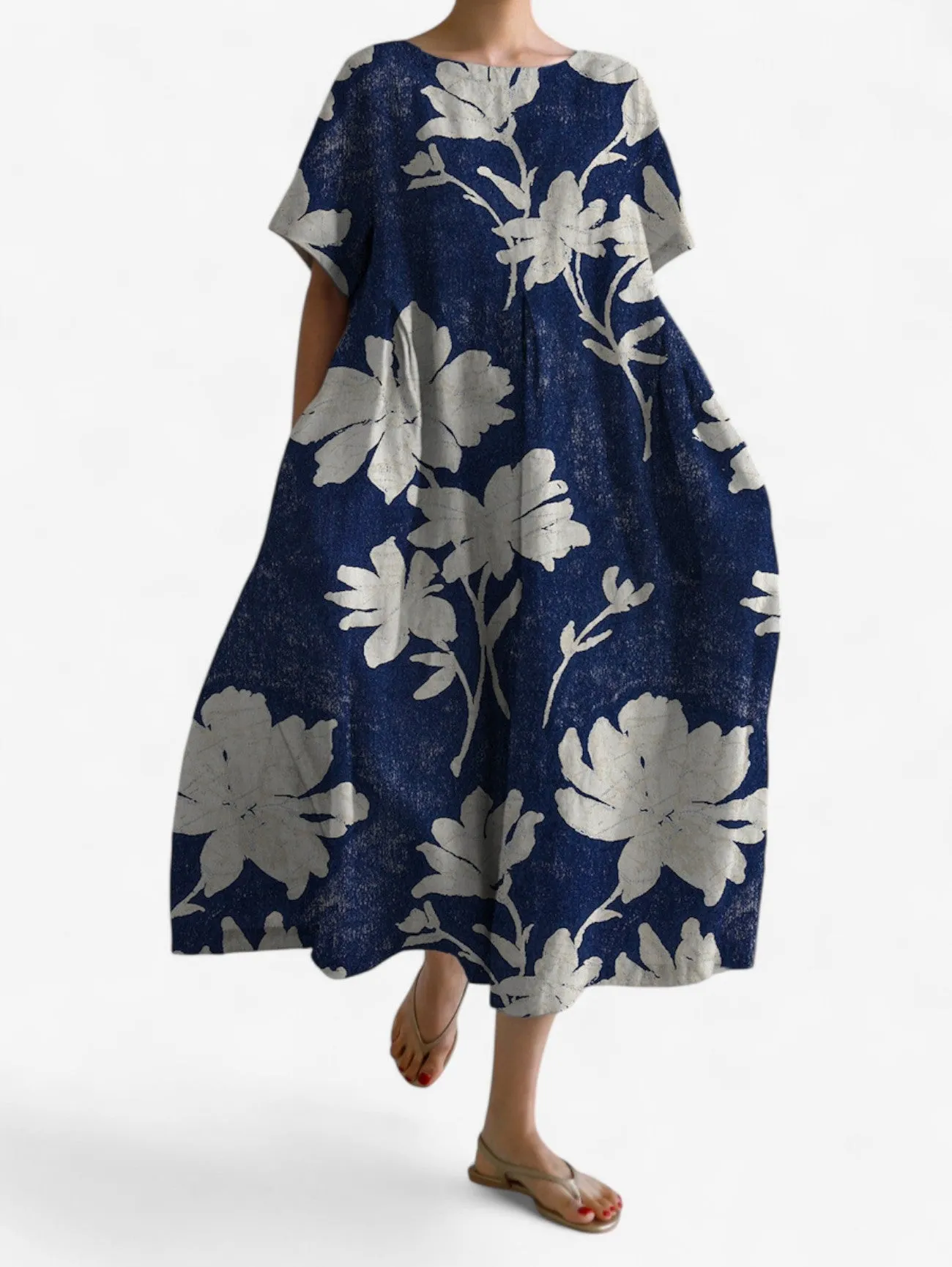 Jada | Women’s Boho Printed Loose Short Sleeve Summer Dress