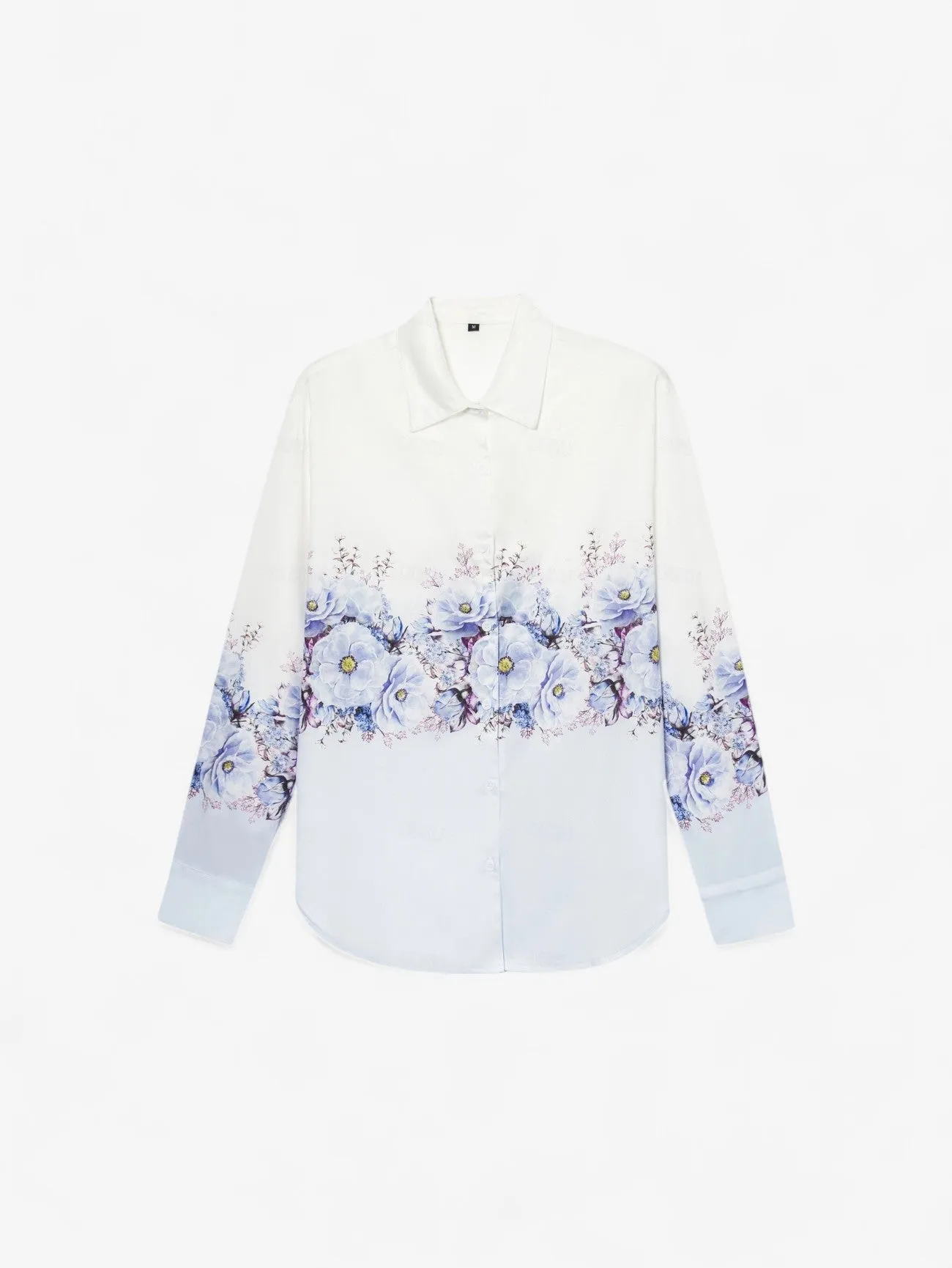 Jada | Women's Lightweight Button Down Floral Long Sleeve Blouse