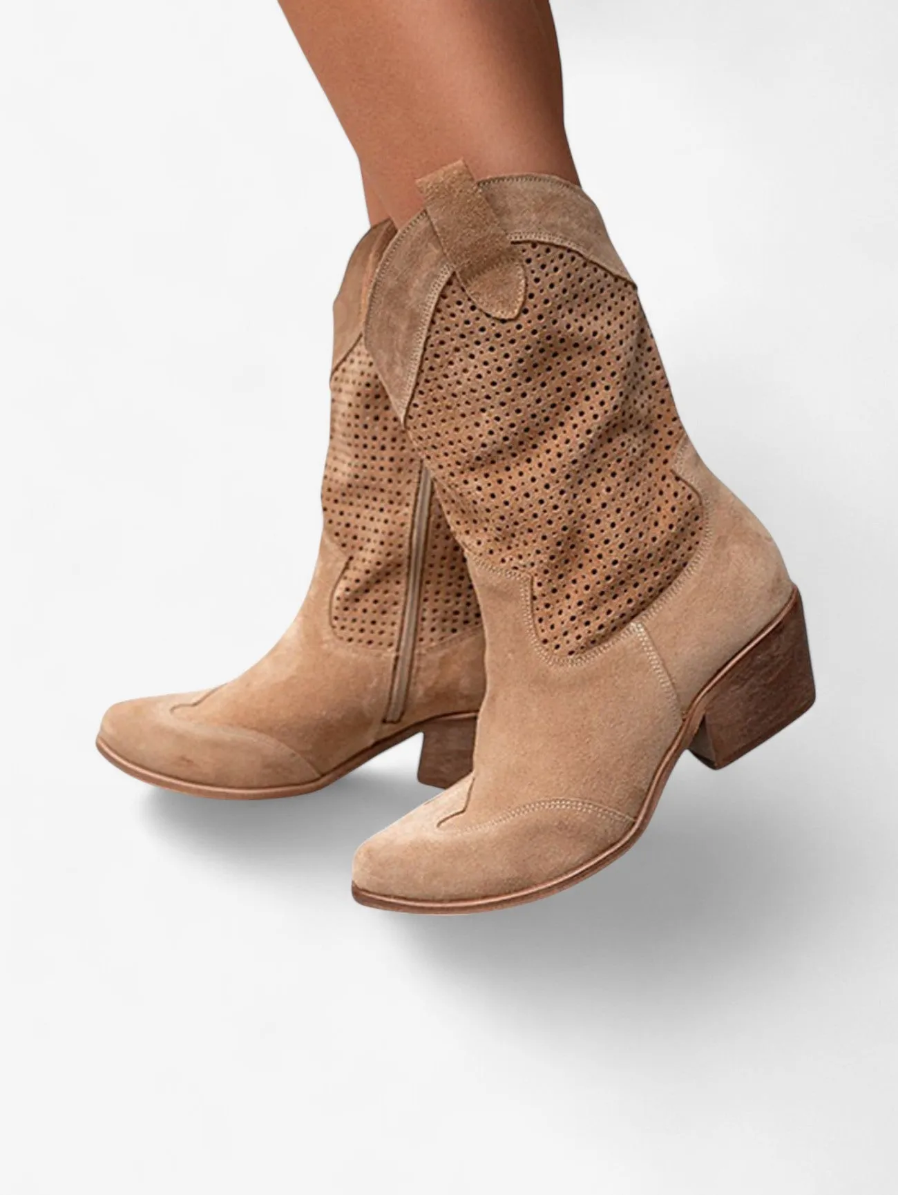 Jada | Women's Western Ankle Boots with Cowboy Heel