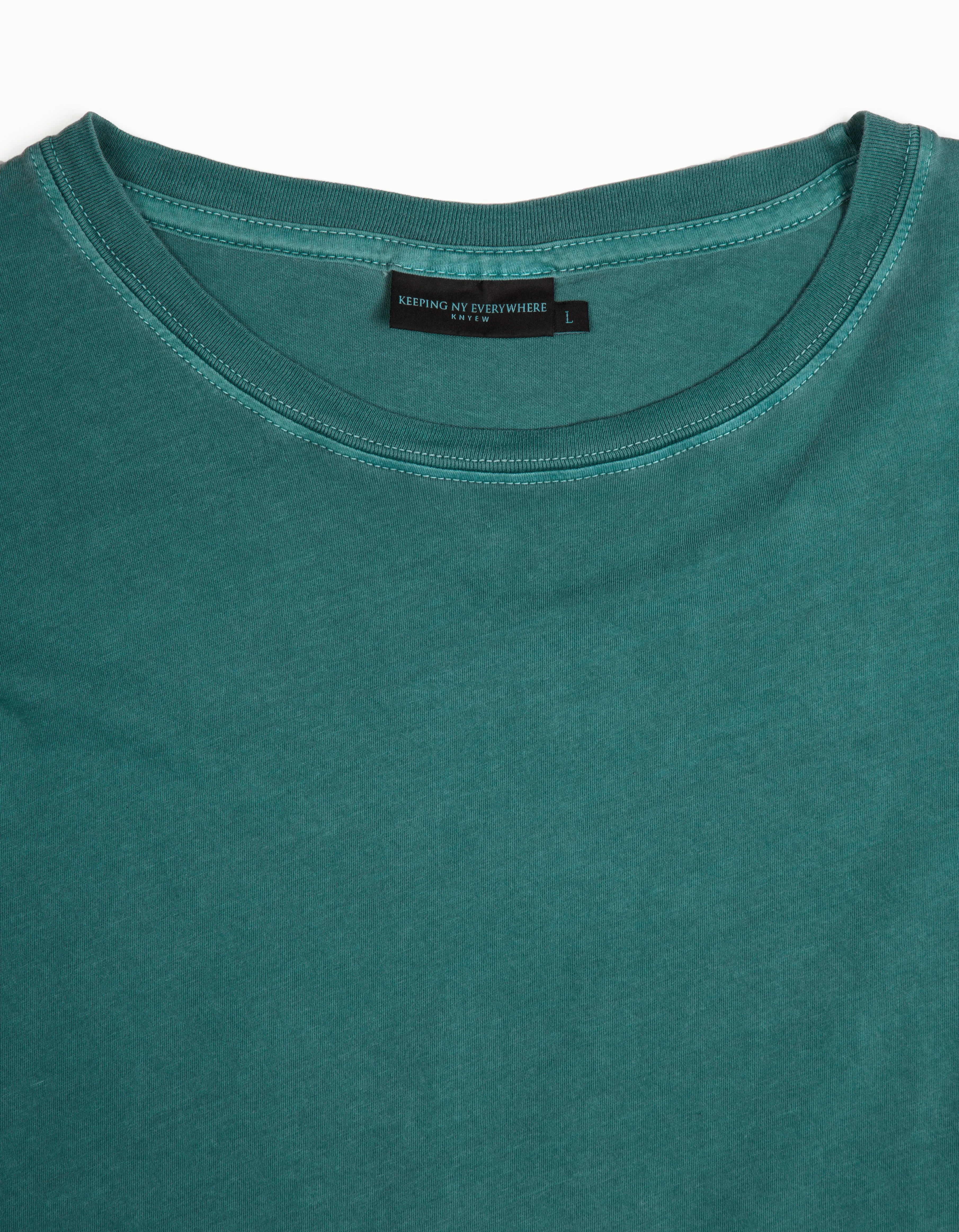 Jade Vintage-Dyed Perfecto Tee