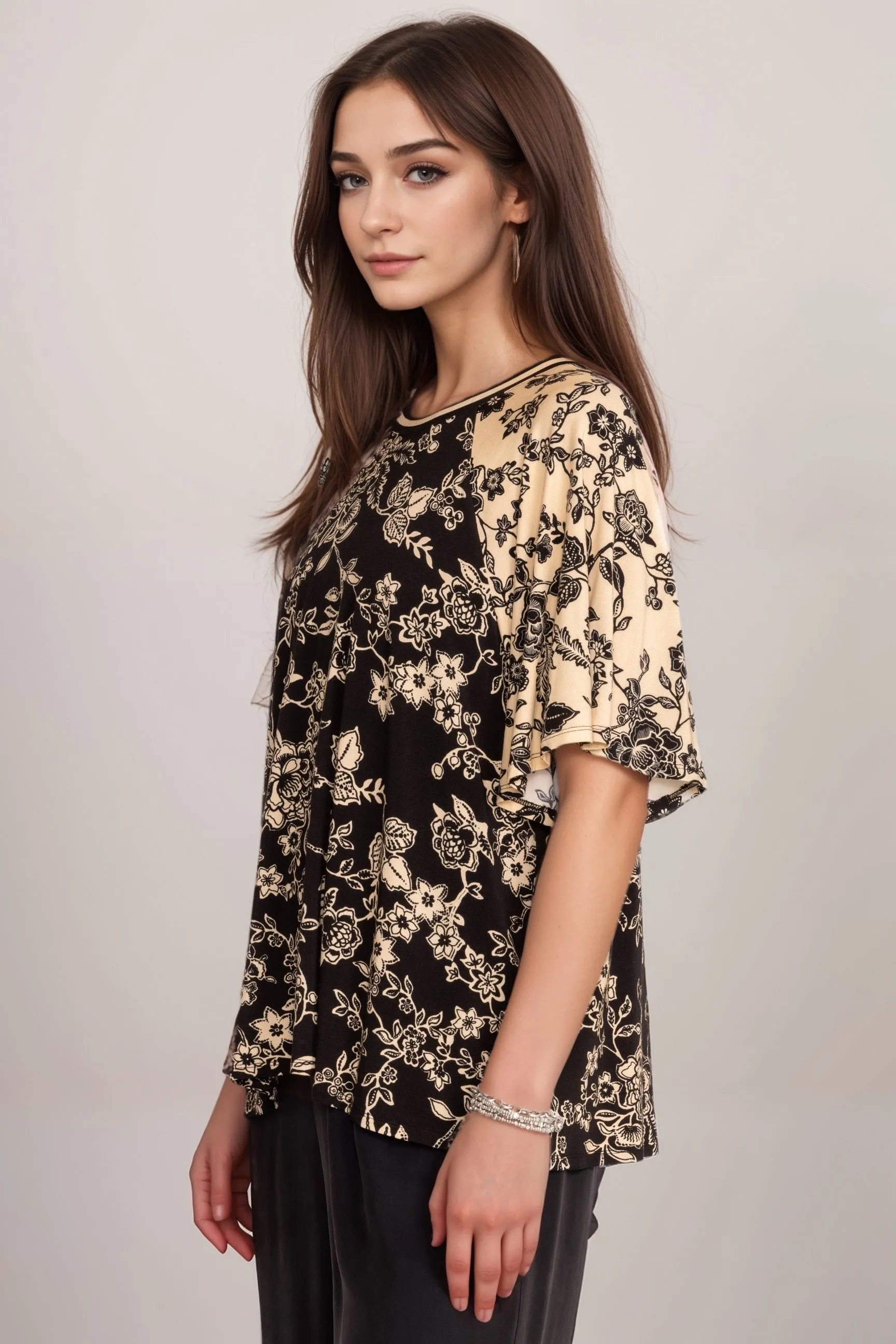 Johnny Was The Janie Favorite Flutter Raglan Sleeve Top T19524