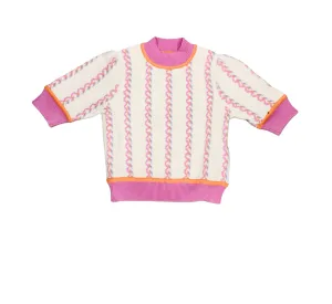 Juliana Contrast Knit Cream