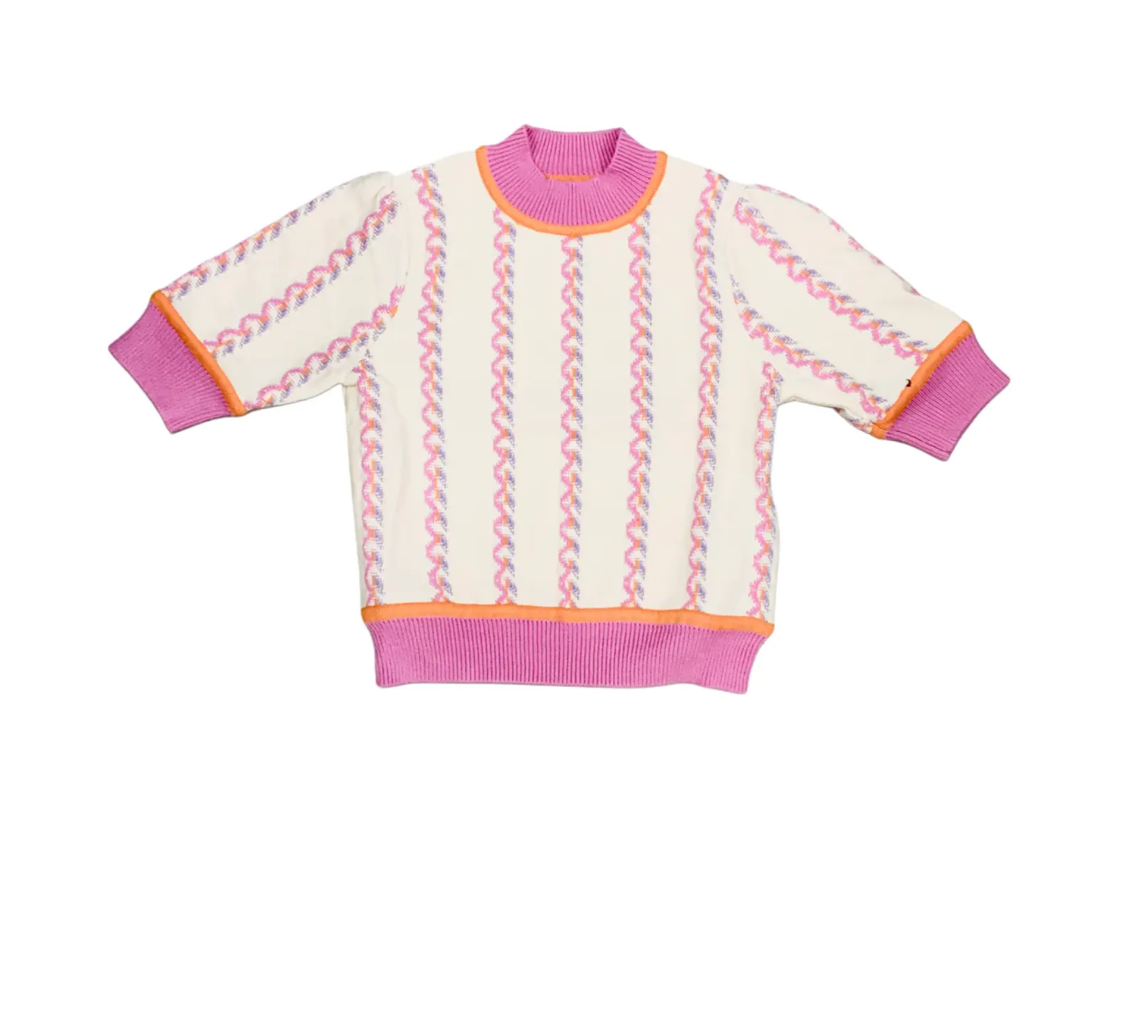 Juliana Contrast Knit Cream