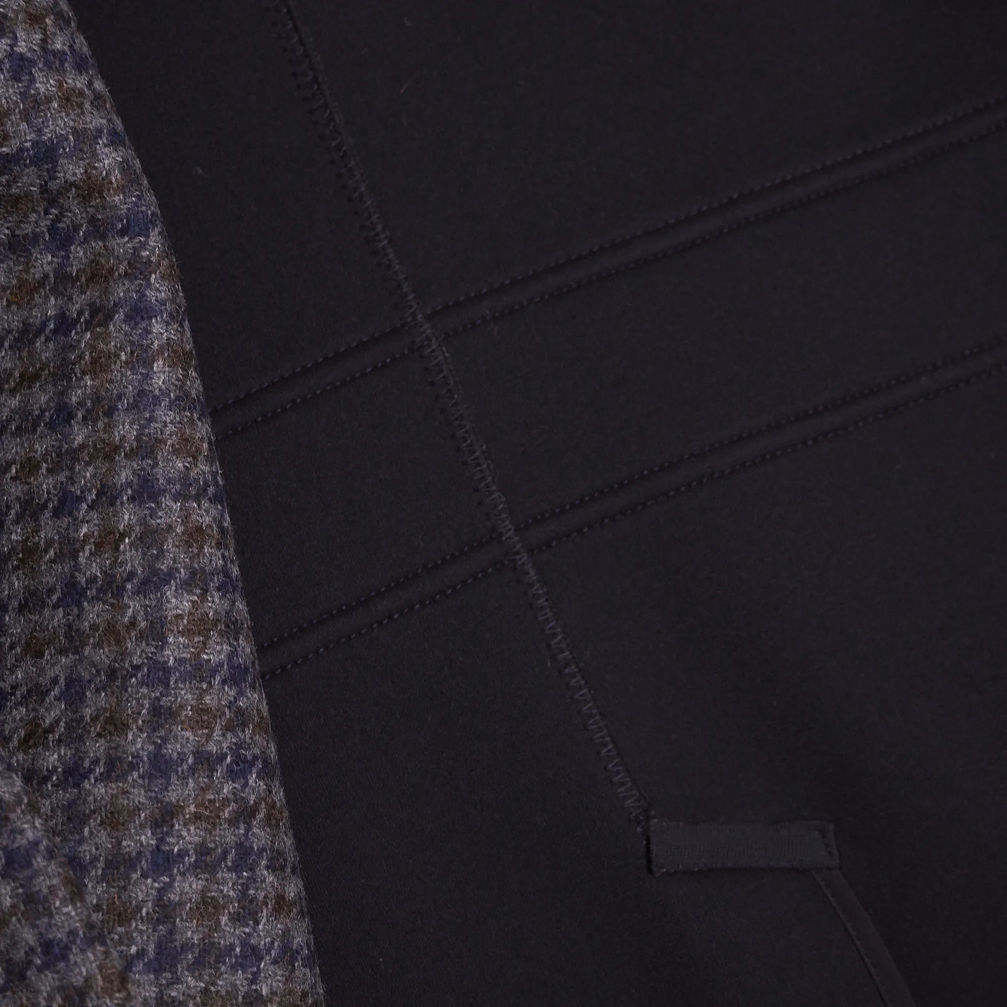 Junya Watanabe Man Pied de Coq Wool Blazer Neoprene Lining