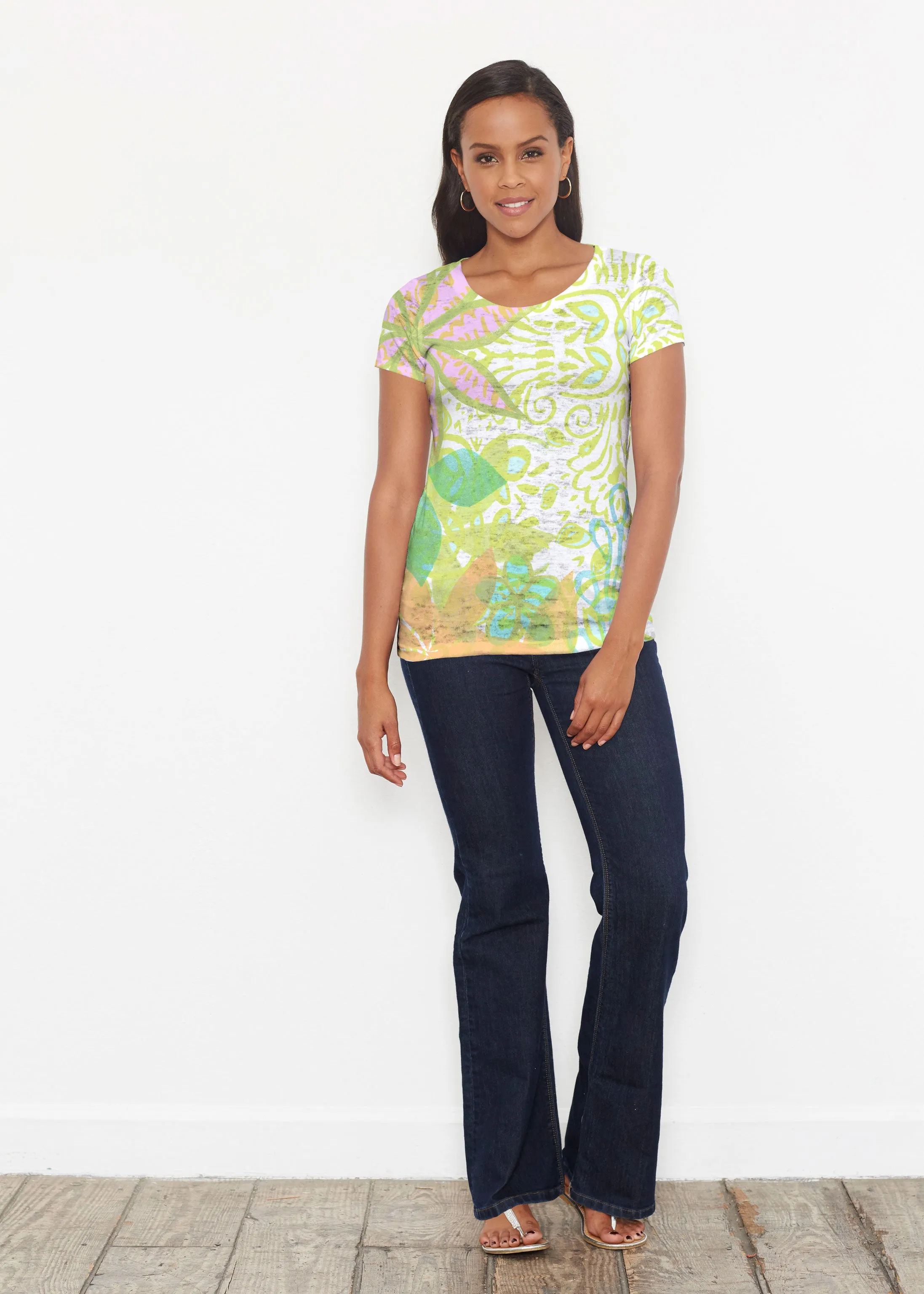 Kauai Lime (2301) ~ Signature Short Sleeve Scoop Shirt