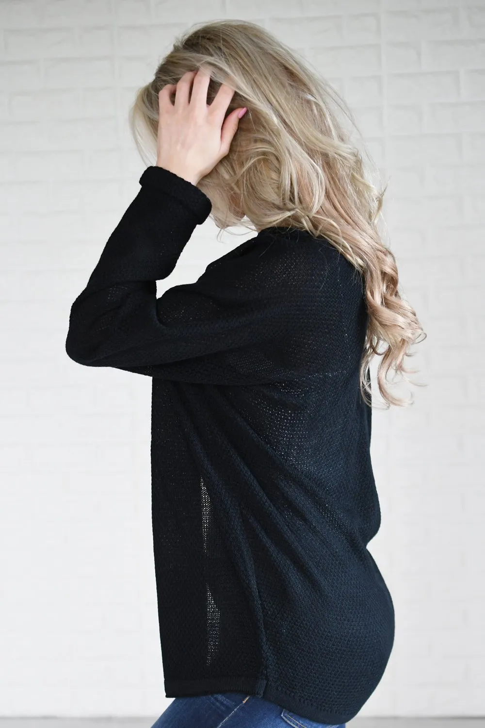 Knit Black Cardigan