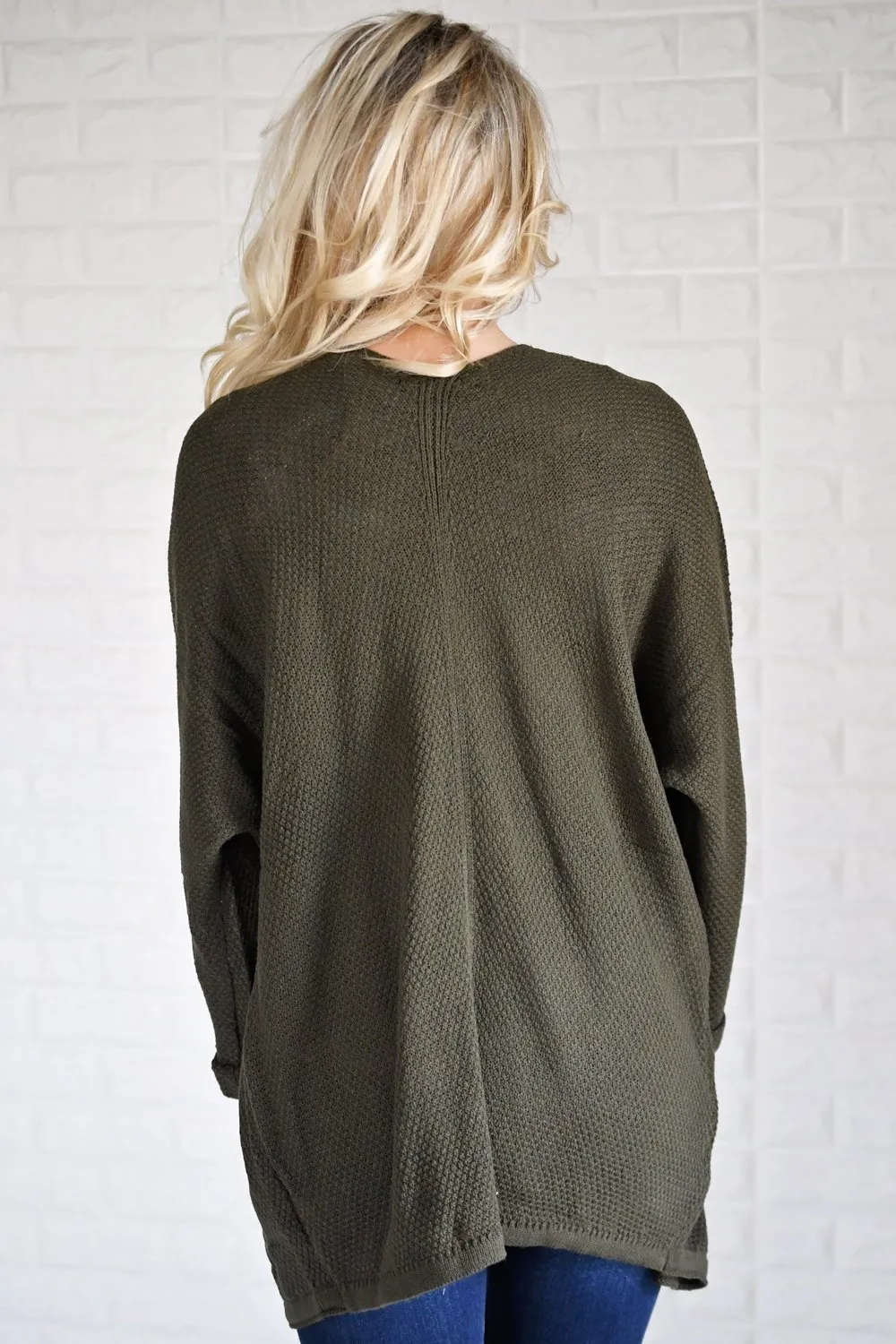 Knit Olive Cardigan