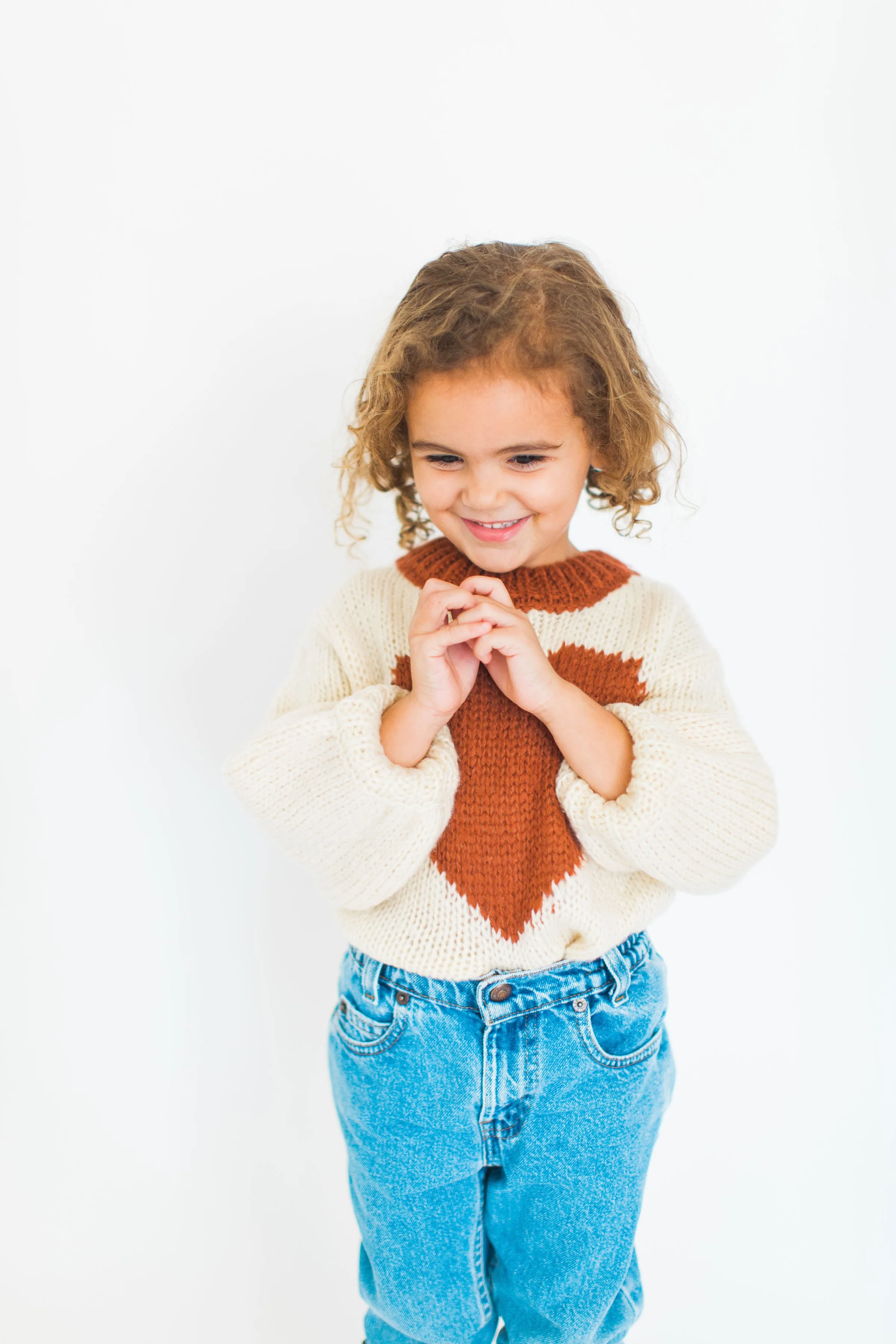 Knit Red Heart Sweater