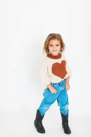 Knit Red Heart Sweater