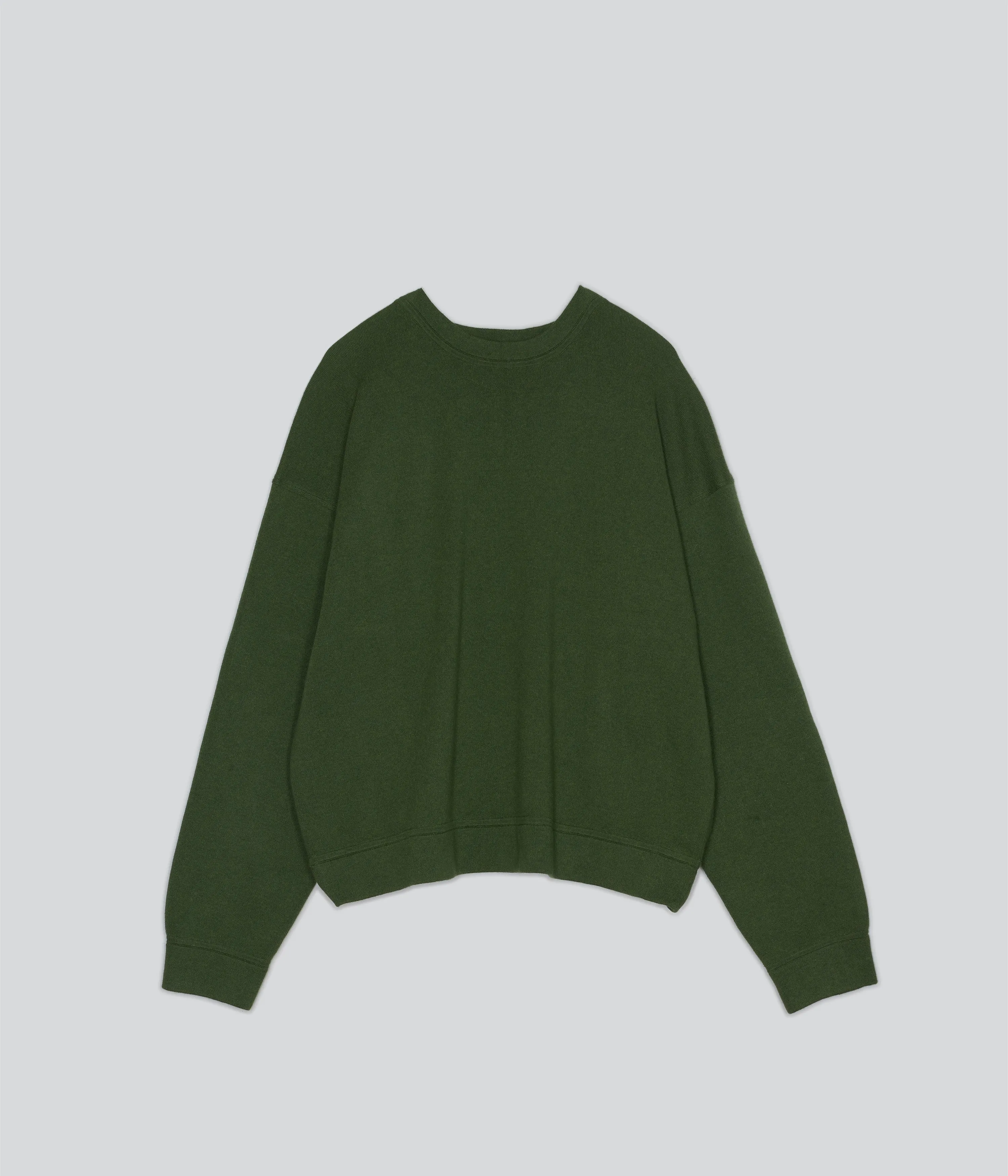 KNIT SWEATSHIRT IN PINE