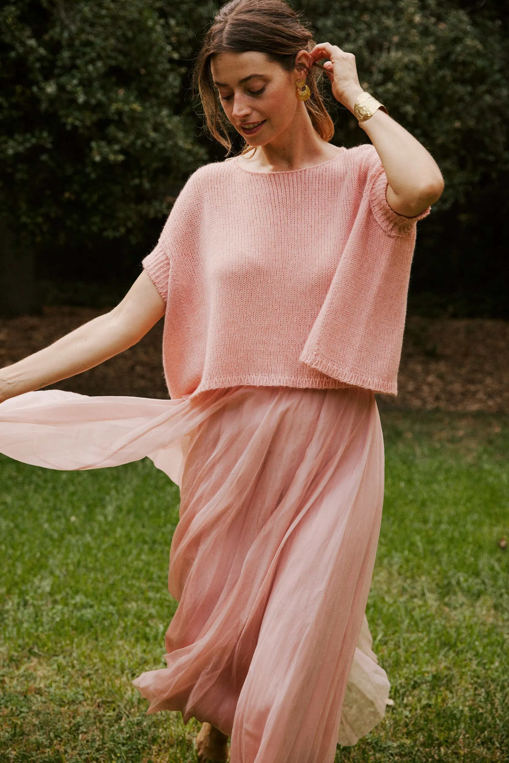 Knit Top in Rose
