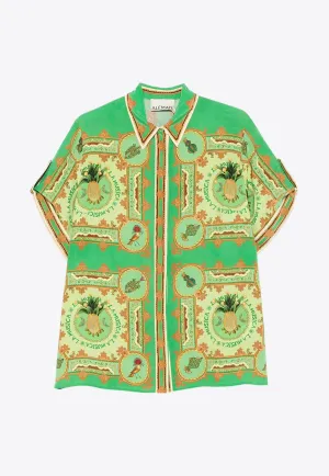 La Musica Printed Button-Up Shirt