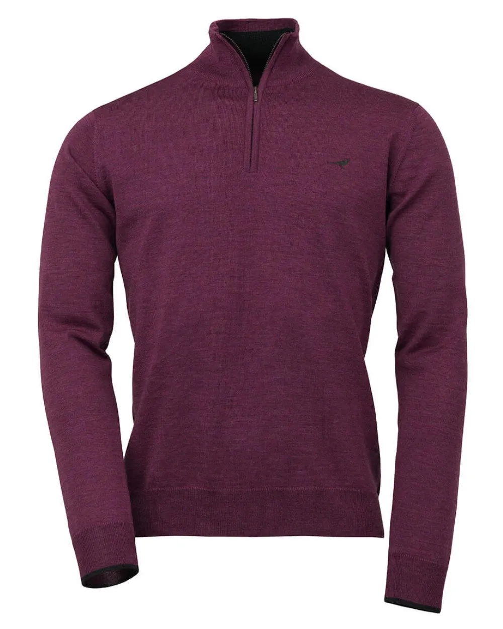 Laksen Norfolk Zip Neck Merino Sweater