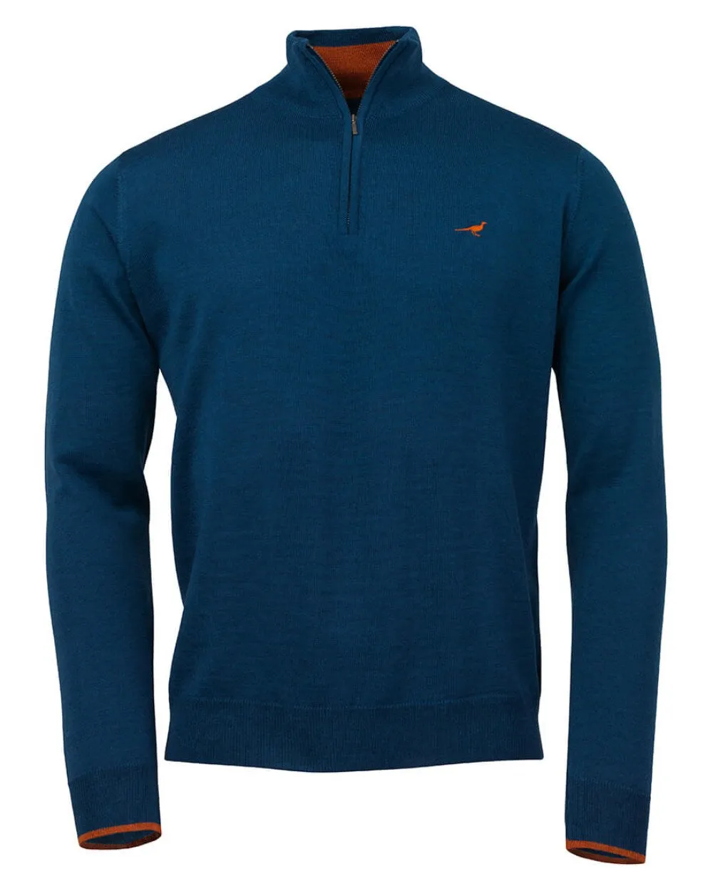 Laksen Norfolk Zip Neck Merino Sweater