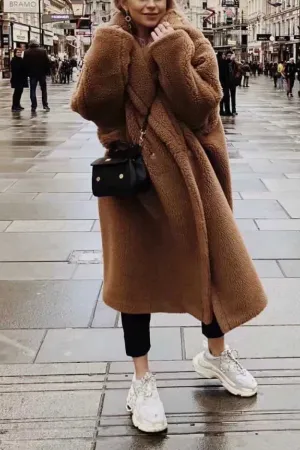 Lamb Wool Coat Plus Size