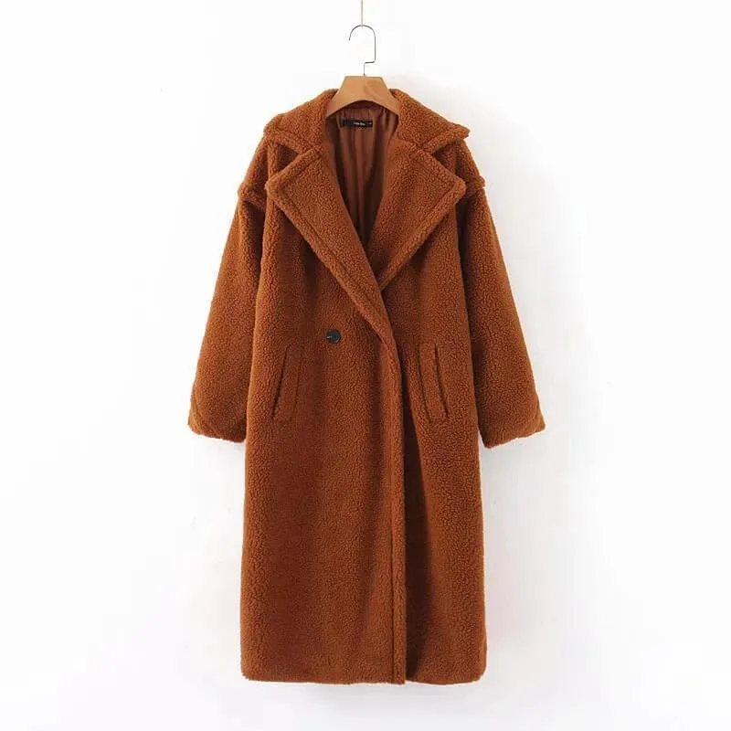 Lamb Wool Coat Plus Size
