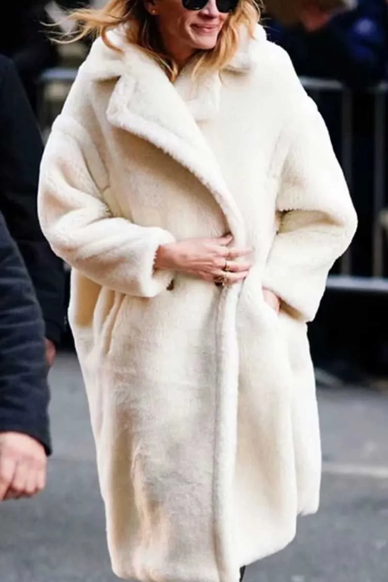 Lamb Wool Coat Plus Size