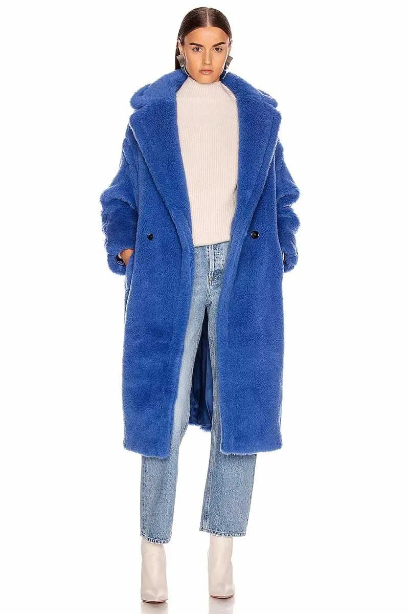 Lamb Wool Coat Plus Size