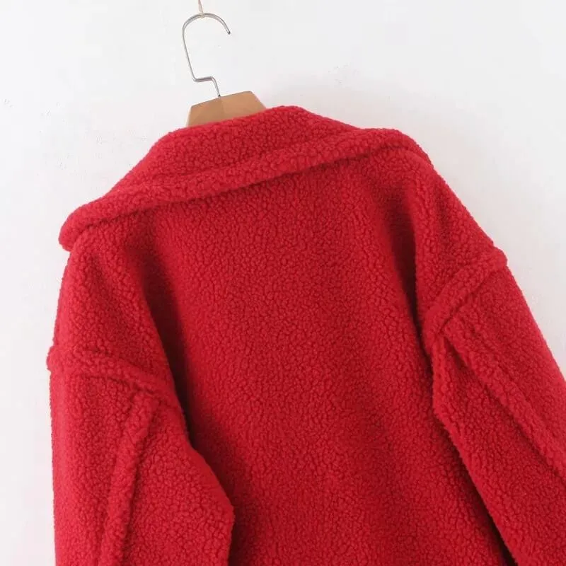 Lamb Wool Coat Plus Size