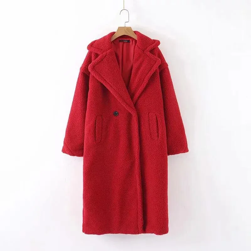 Lamb Wool Coat Plus Size