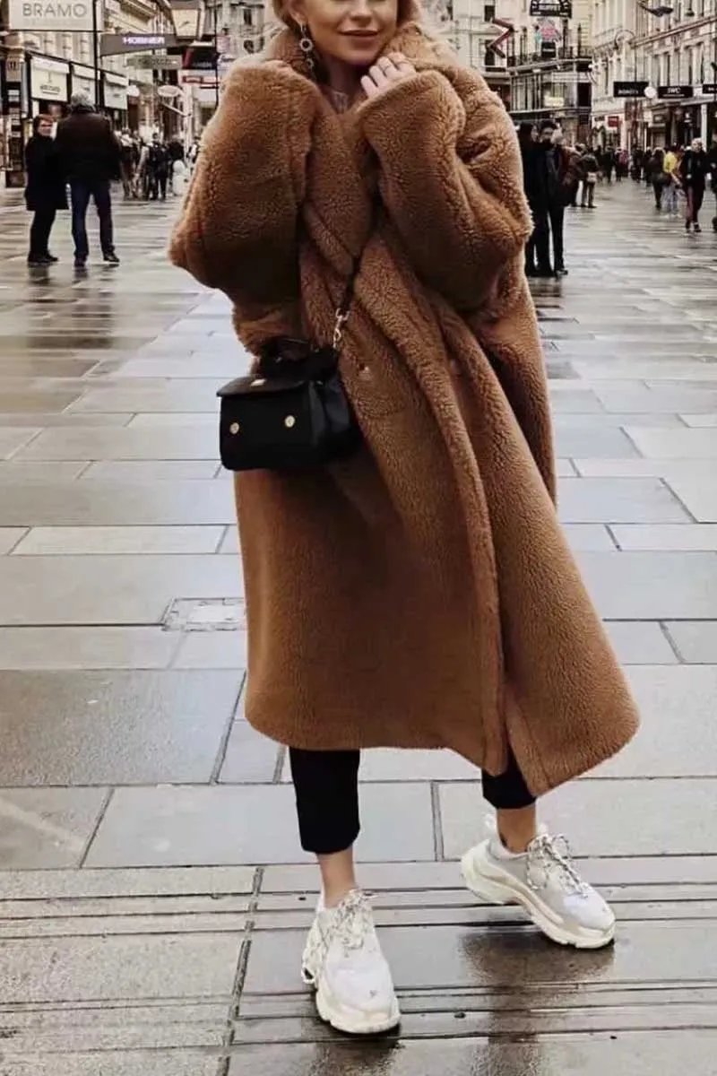 Lamb Wool Coat Plus Size