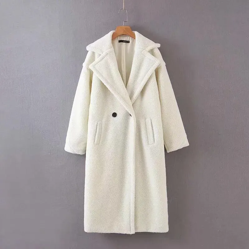 Lamb Wool Coat Plus Size