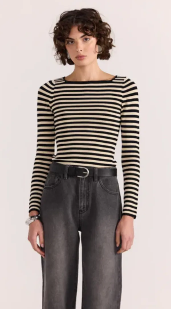 Lana Stripe Knit Top
