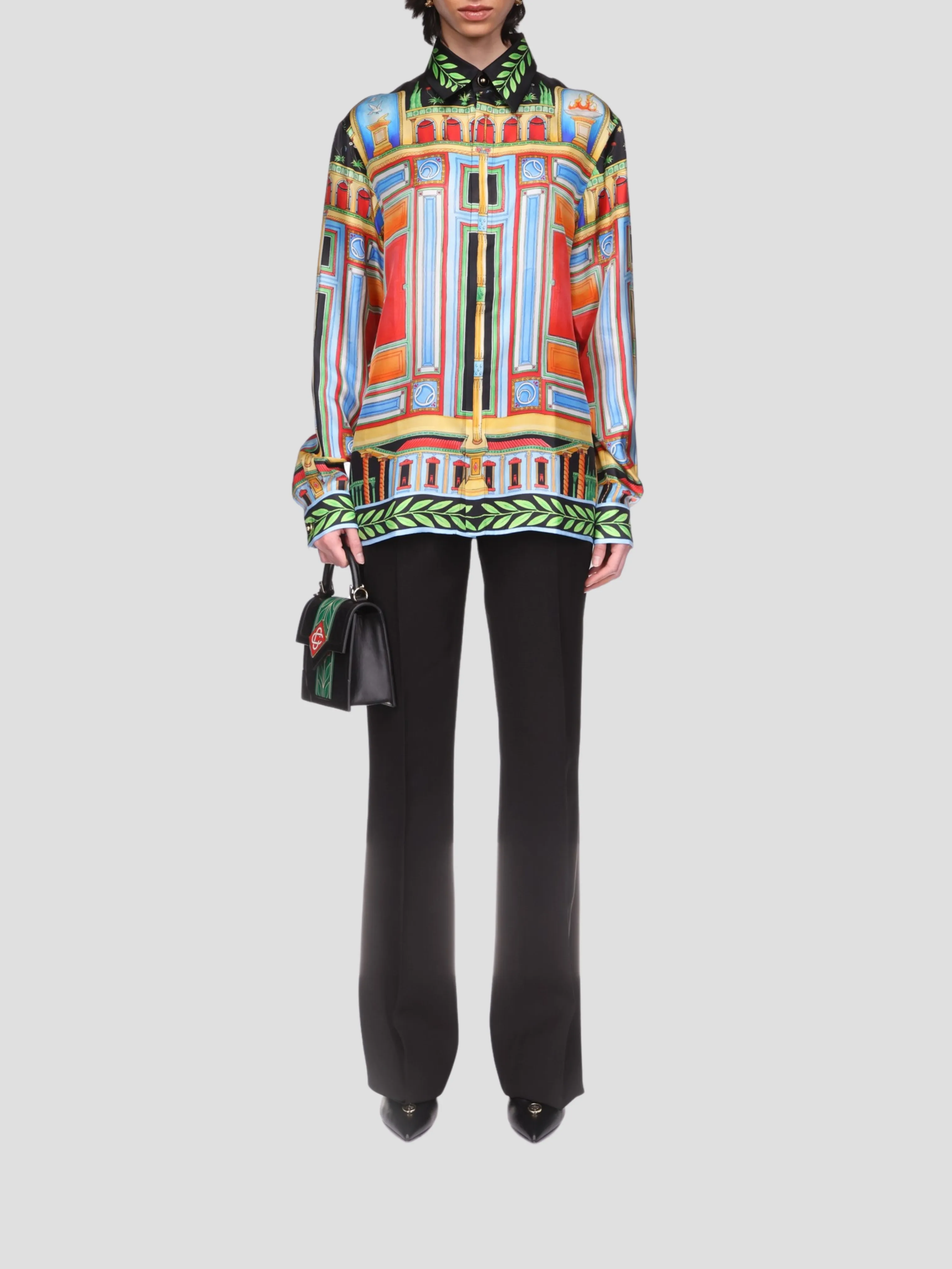 Le Palais En Fleur Silk Shirt