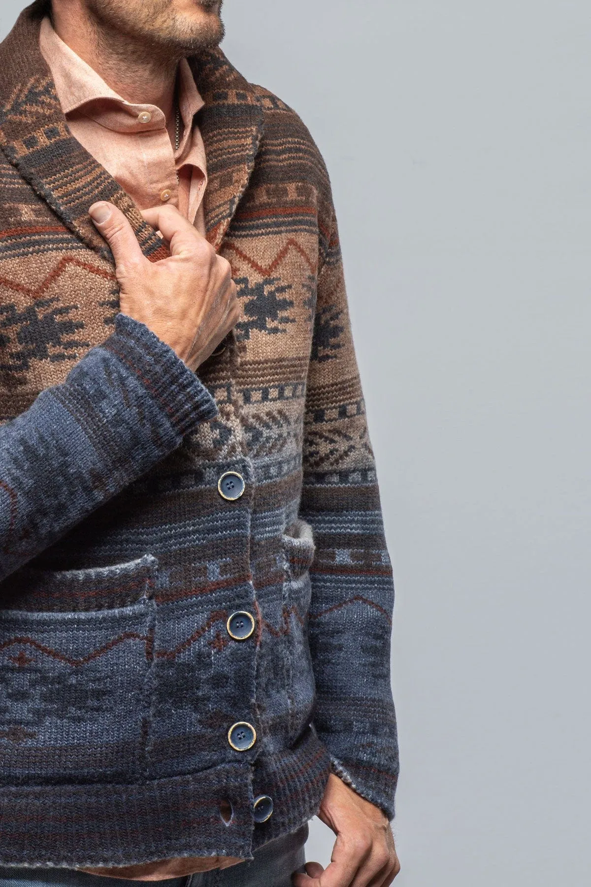 Liam Multi Colored Knit Cardigan