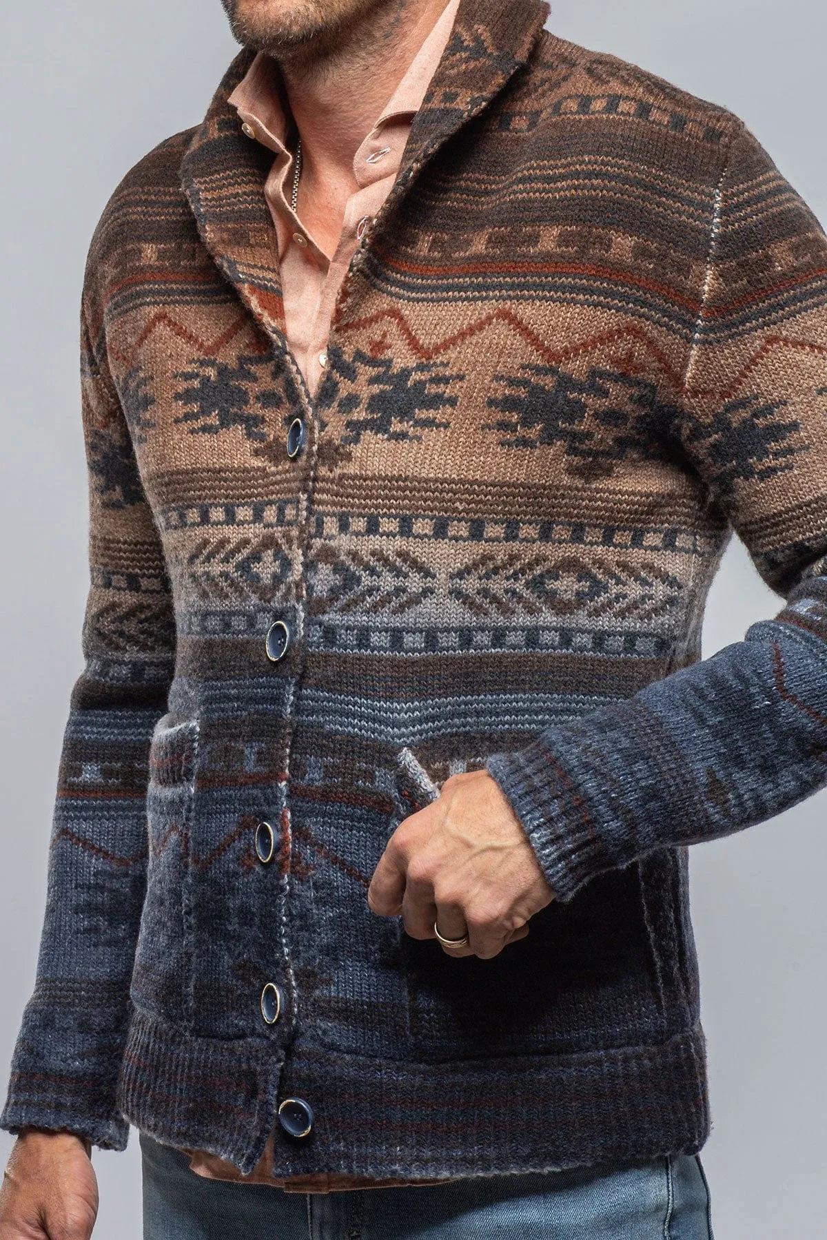 Liam Multi Colored Knit Cardigan