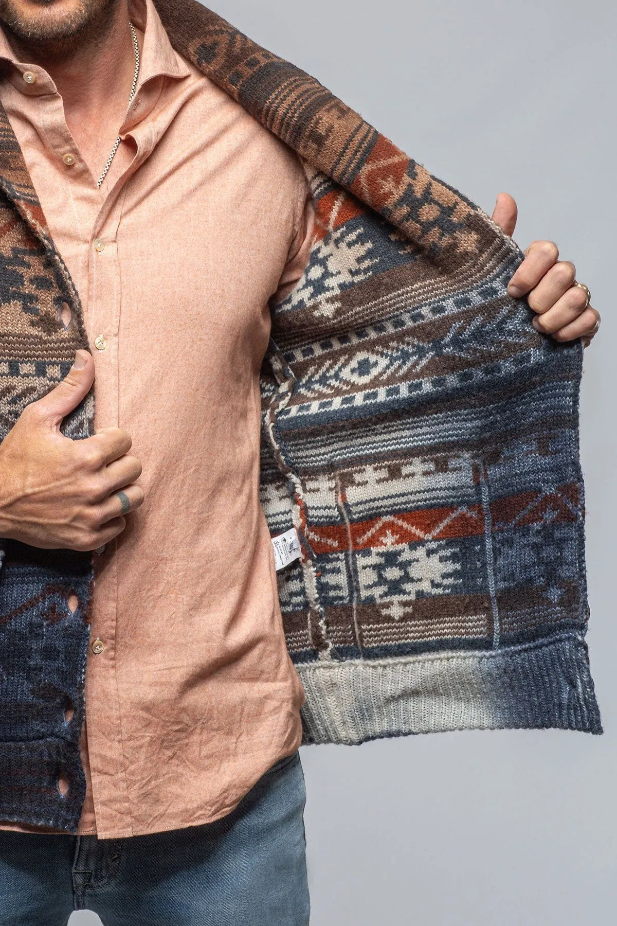 Liam Multi Colored Knit Cardigan