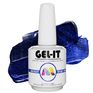 Liquid Velvet Non Wipe Top Coat - Sapphire