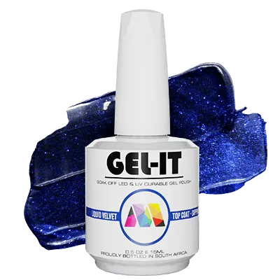 Liquid Velvet Non Wipe Top Coat - Sapphire