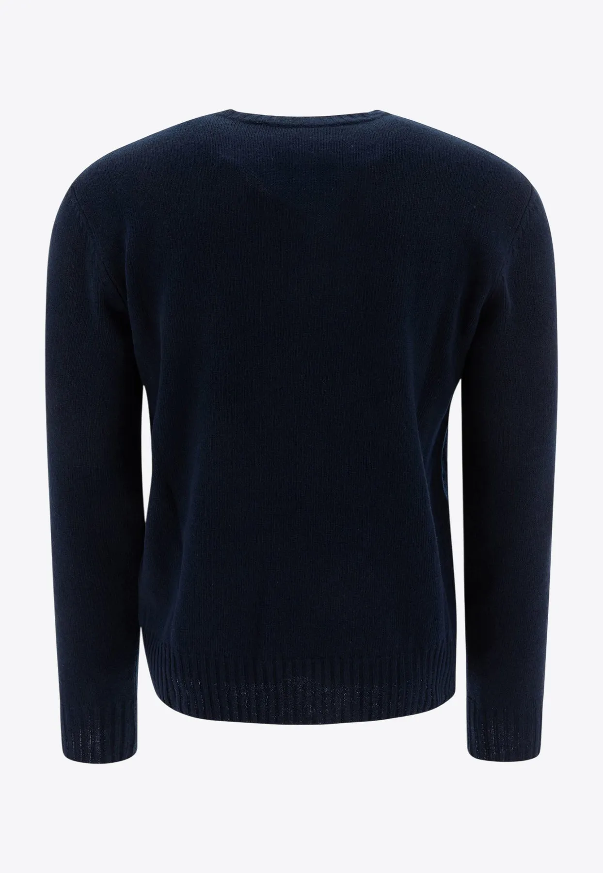 Logo-Embroidered Wool Sweater
