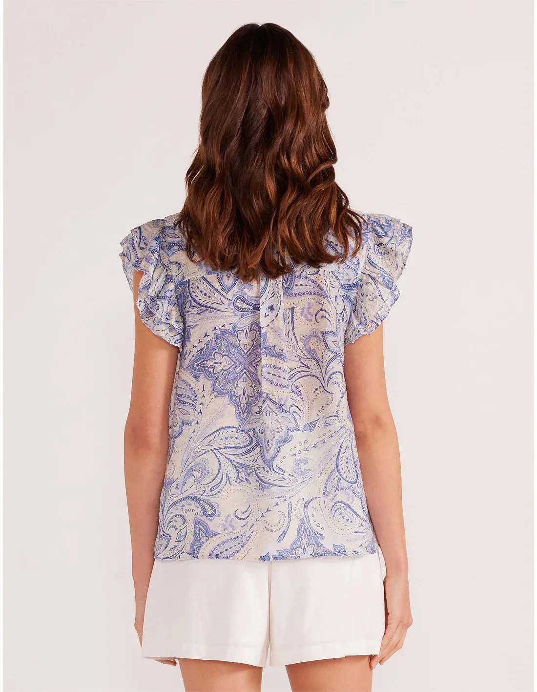 Lola Flutter Sleeve Blouse