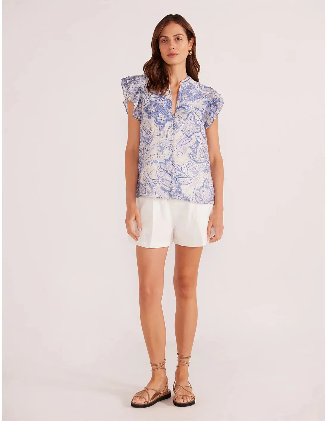 Lola Flutter Sleeve Blouse