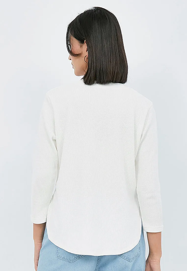 Long Sleeve Waffle T-shirt