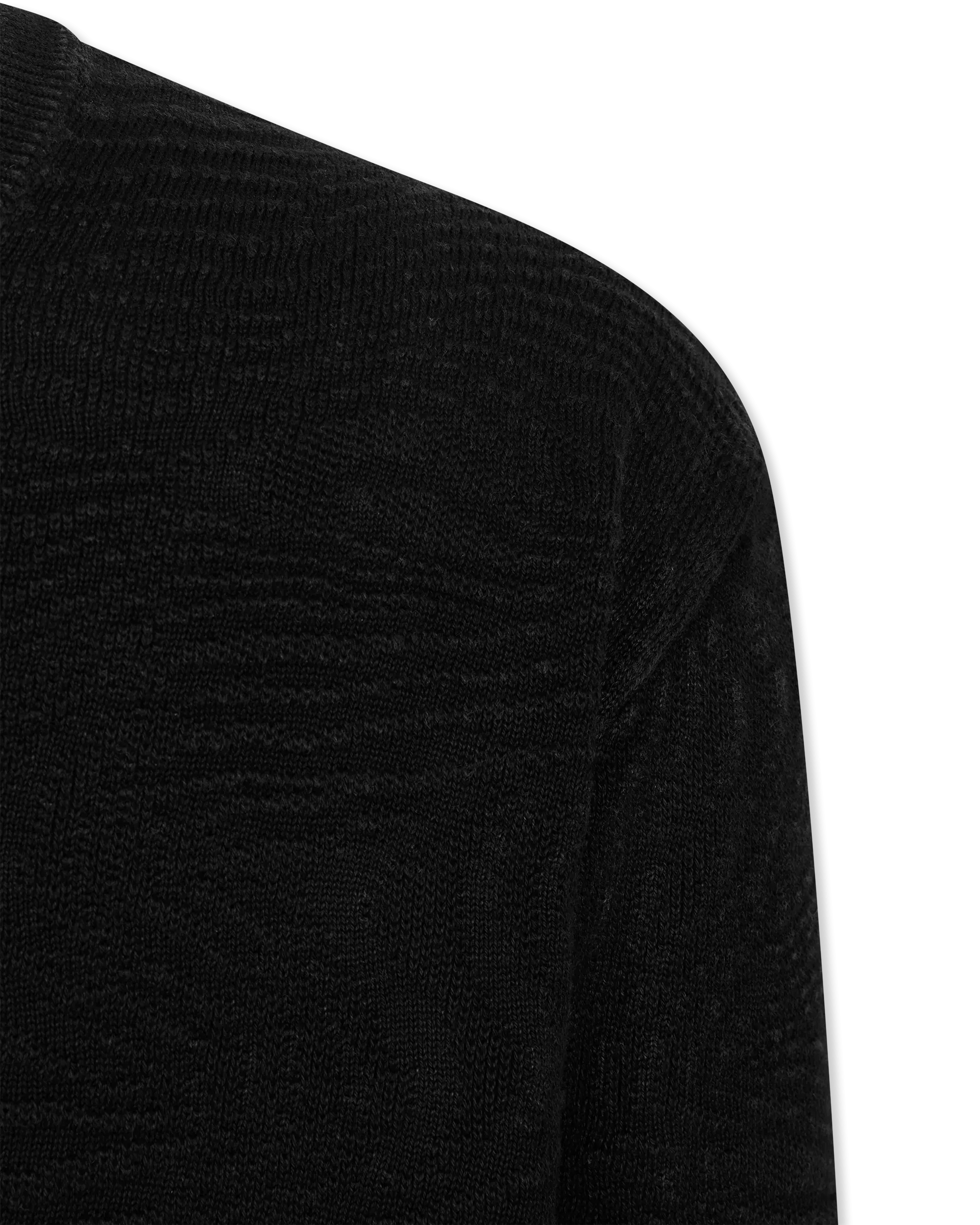 Long Sleeve Wave Texture Crewneck Sweater