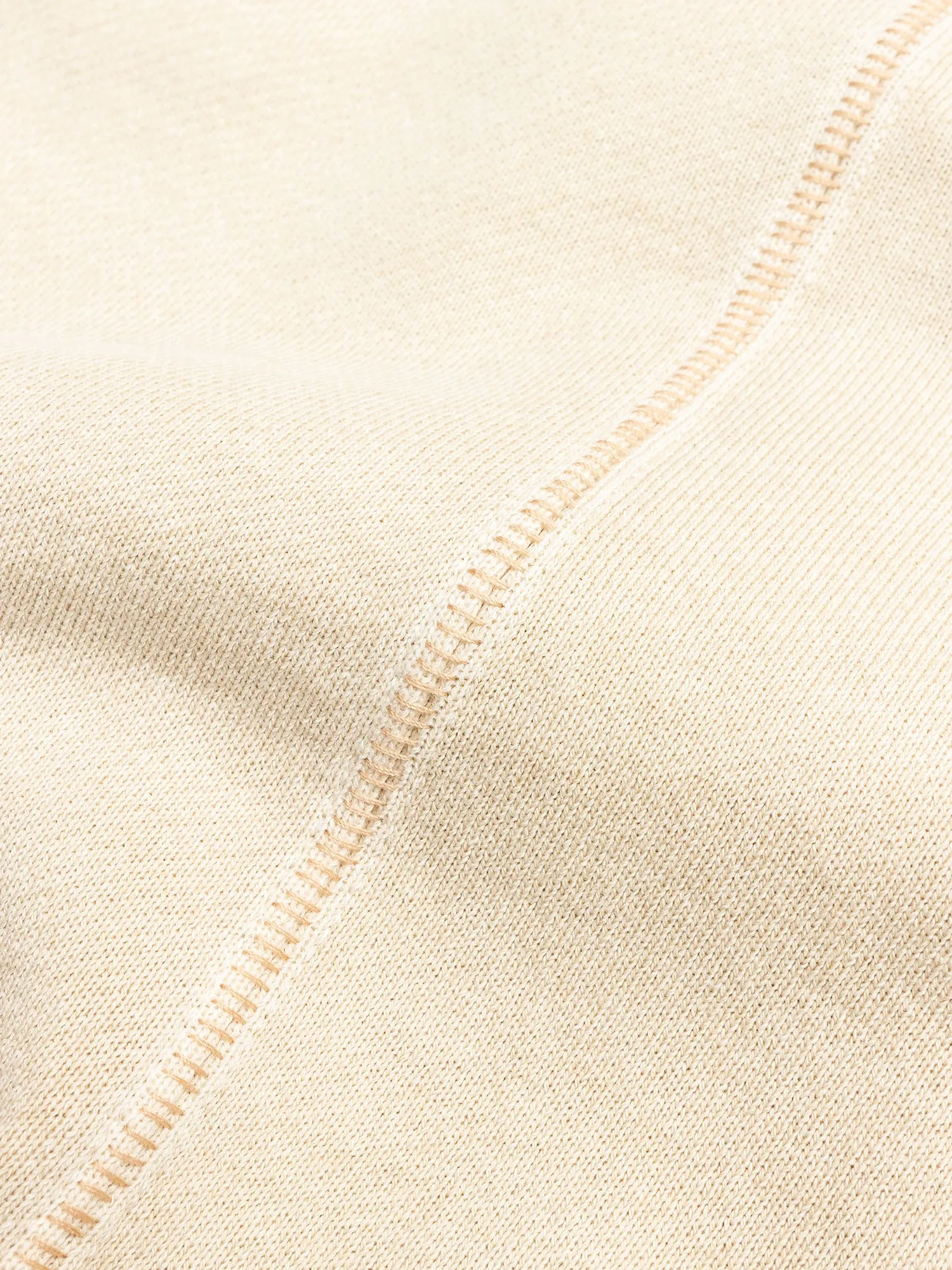 Loose Stitch Crewneck Sweater in Washed Dune