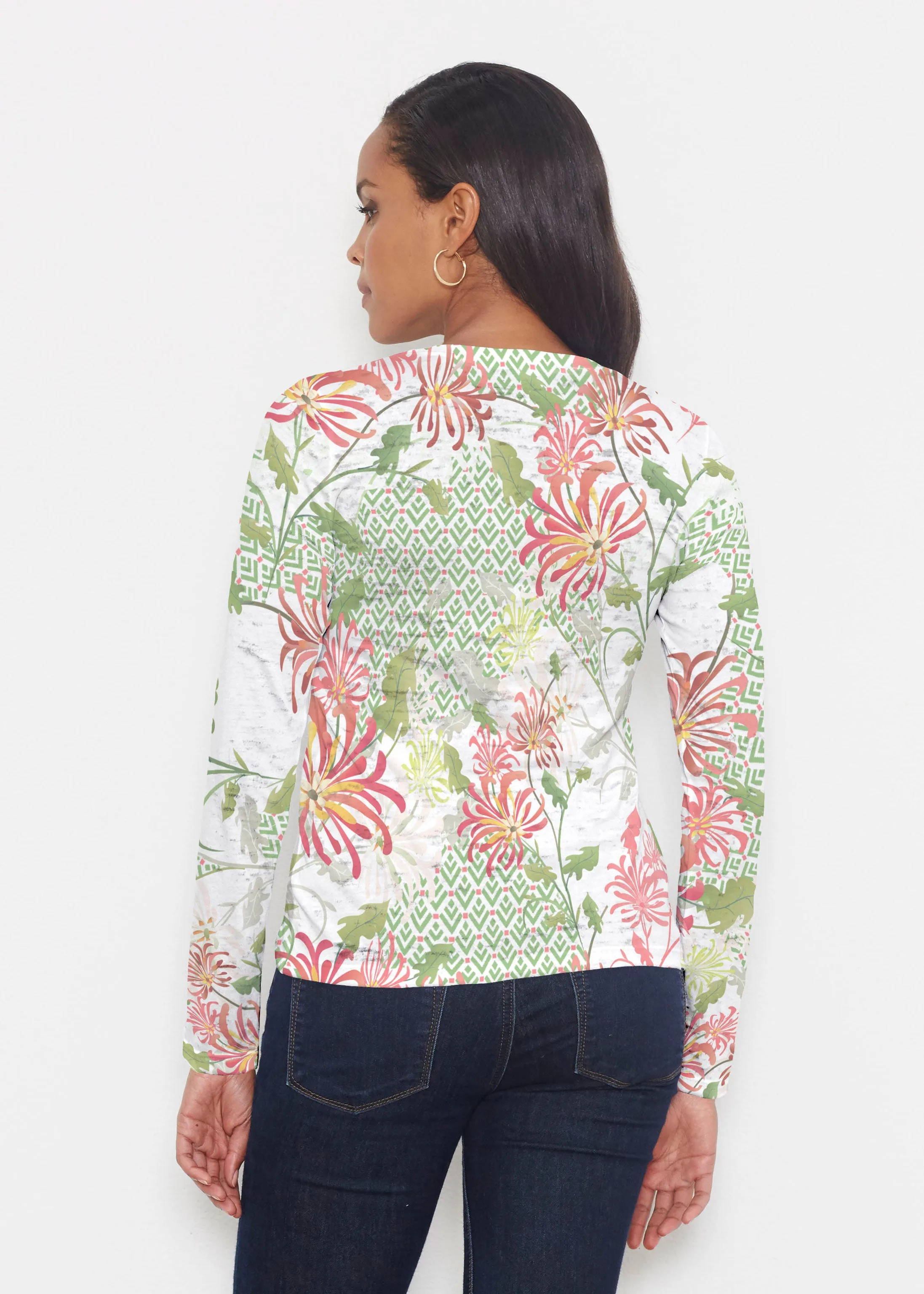 Lucia Green (8089) ~ Signature Long Sleeve Crew Shirt