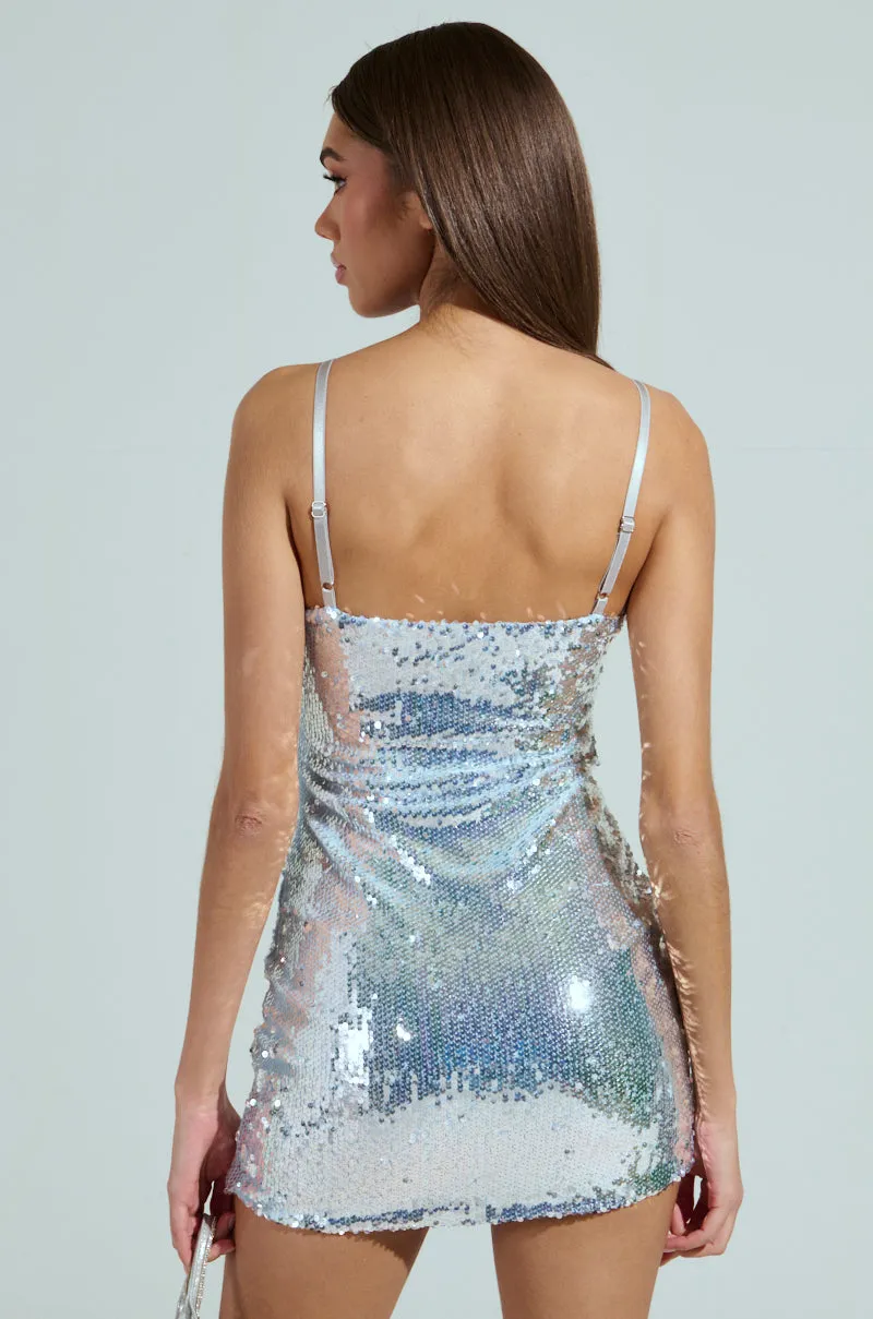 MA CHERIE SEQUIN MINI DRESS