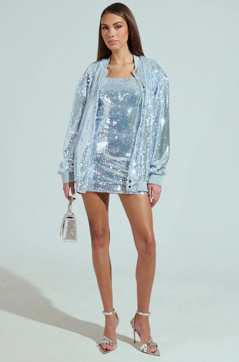 MA CHERIE SEQUIN MINI DRESS