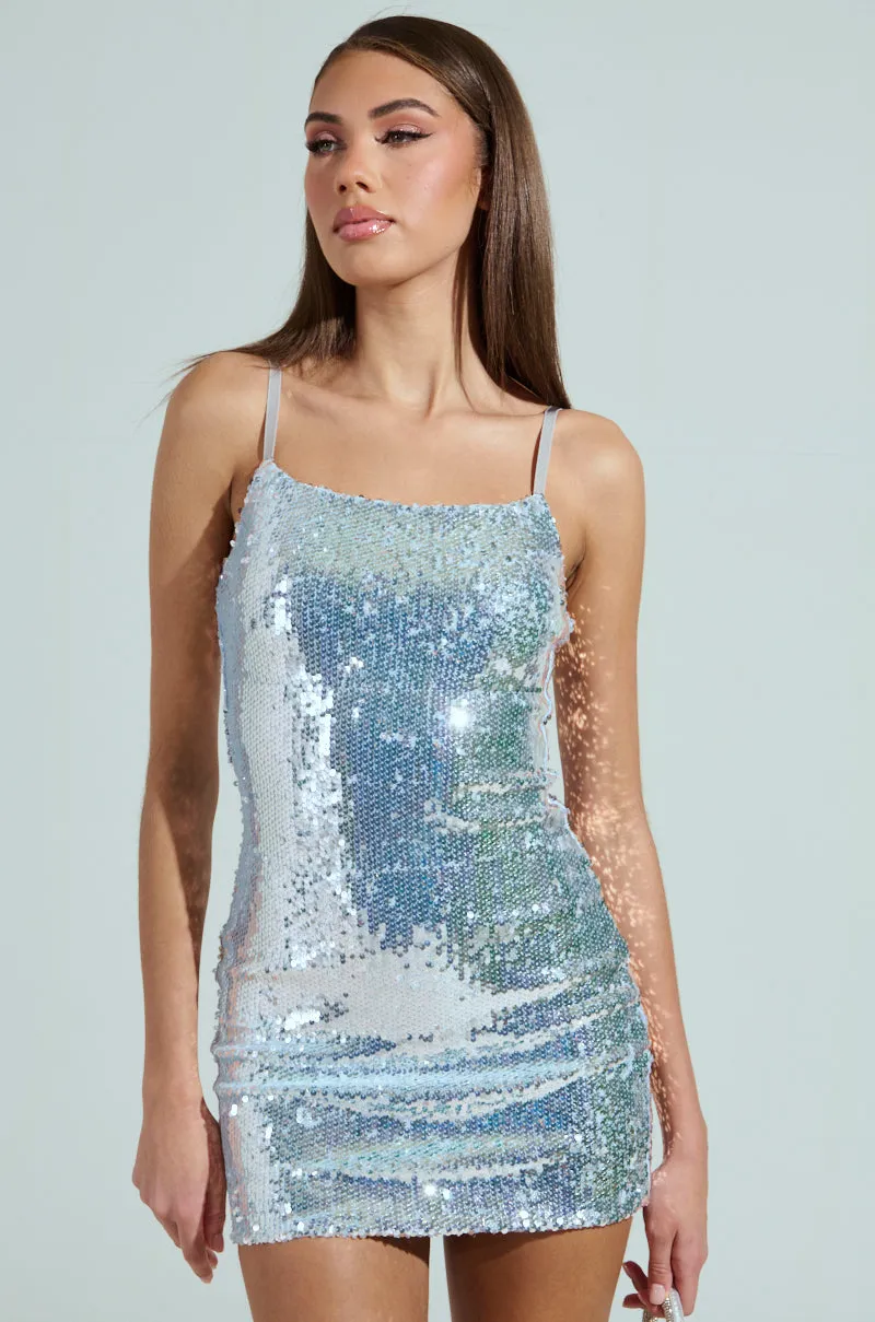 MA CHERIE SEQUIN MINI DRESS